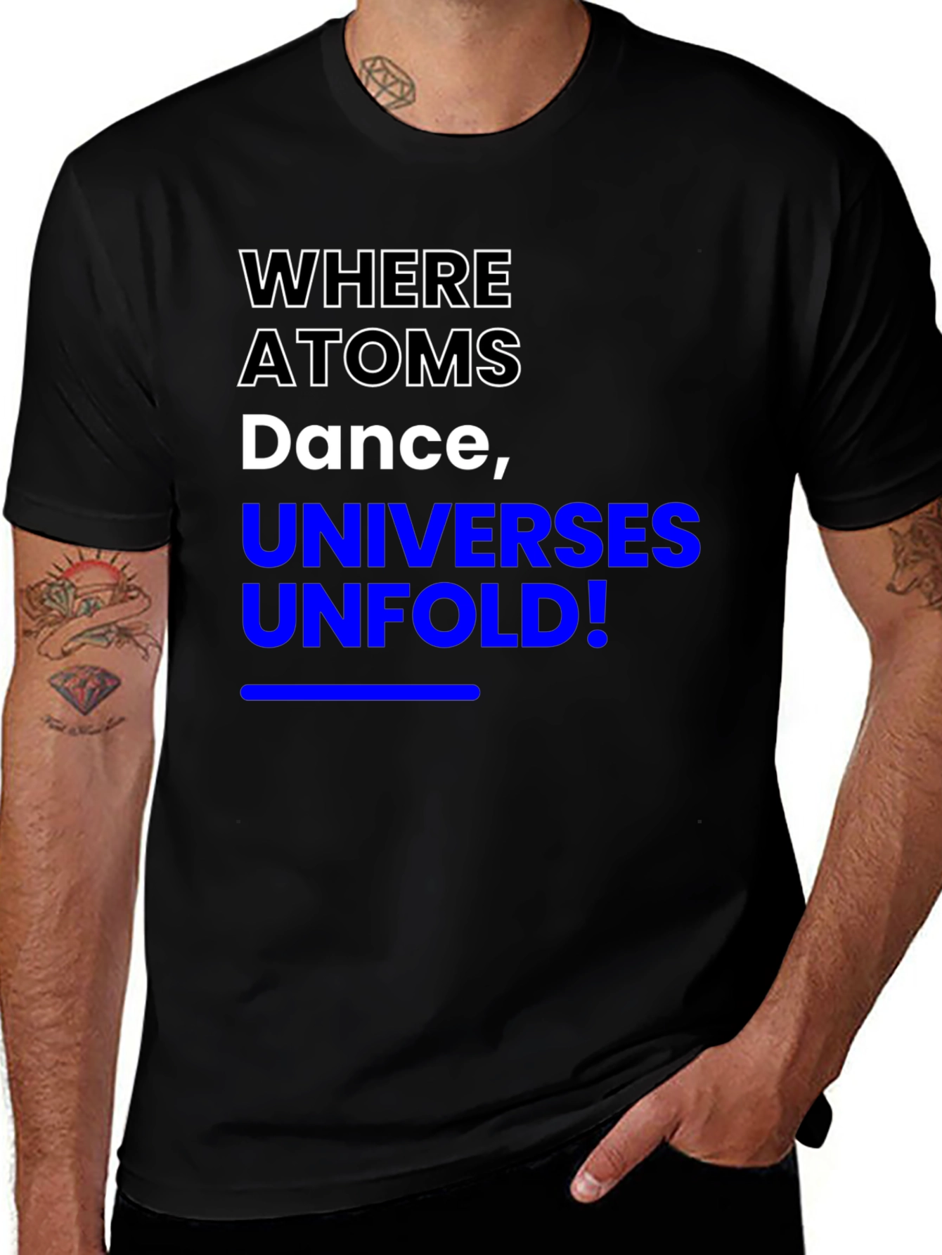 Variant 13 of Where Atoms Dance T-Shirt - Science Inspired Tee