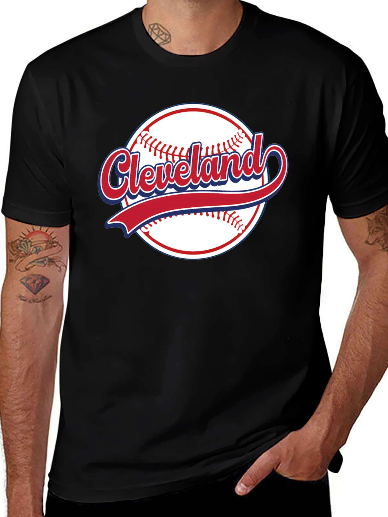 Cleveland Baseball T-Shirt - Black