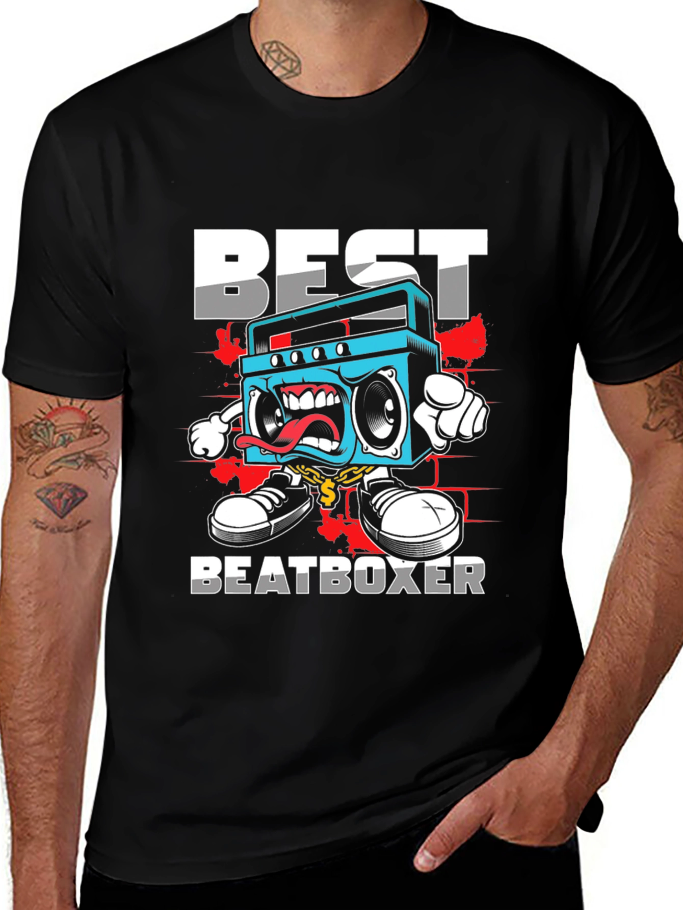 Variant 14 of Best Beatboxer Boombox Graphic Tee