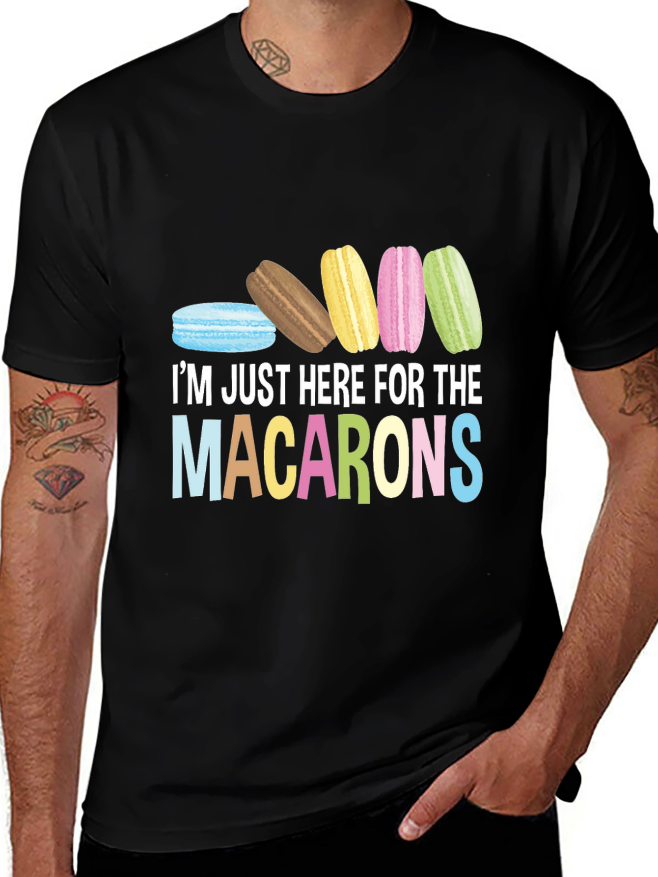 Variant 28 of Macarons T-Shirt - Funny Dessert Lover Tee