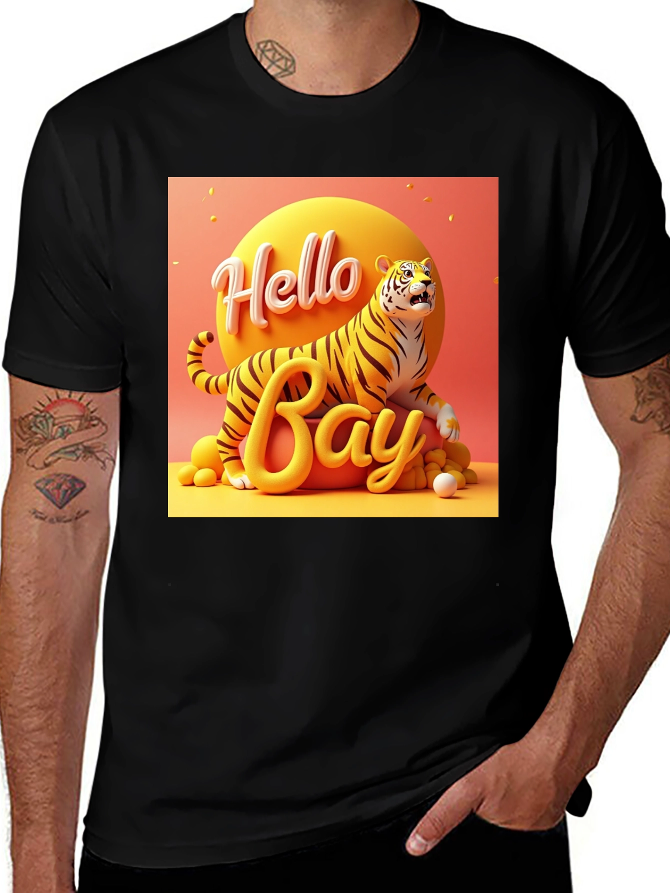 Variant 30 of Hello Bay Tiger Graphic Tee
