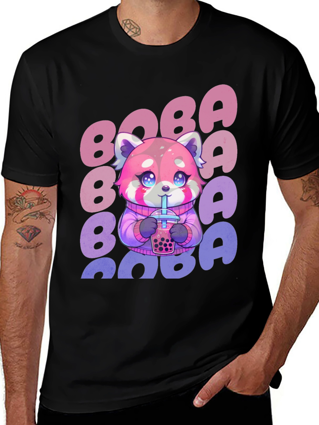 Boba Red Panda Graphic Tee