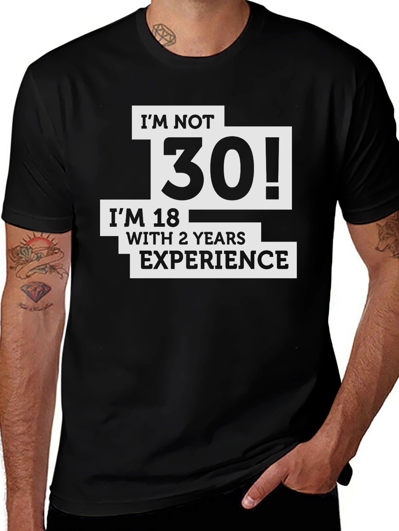 Variant 8 of Funny I'm Not 30 T-Shirt - 18 with 12 Years Experience