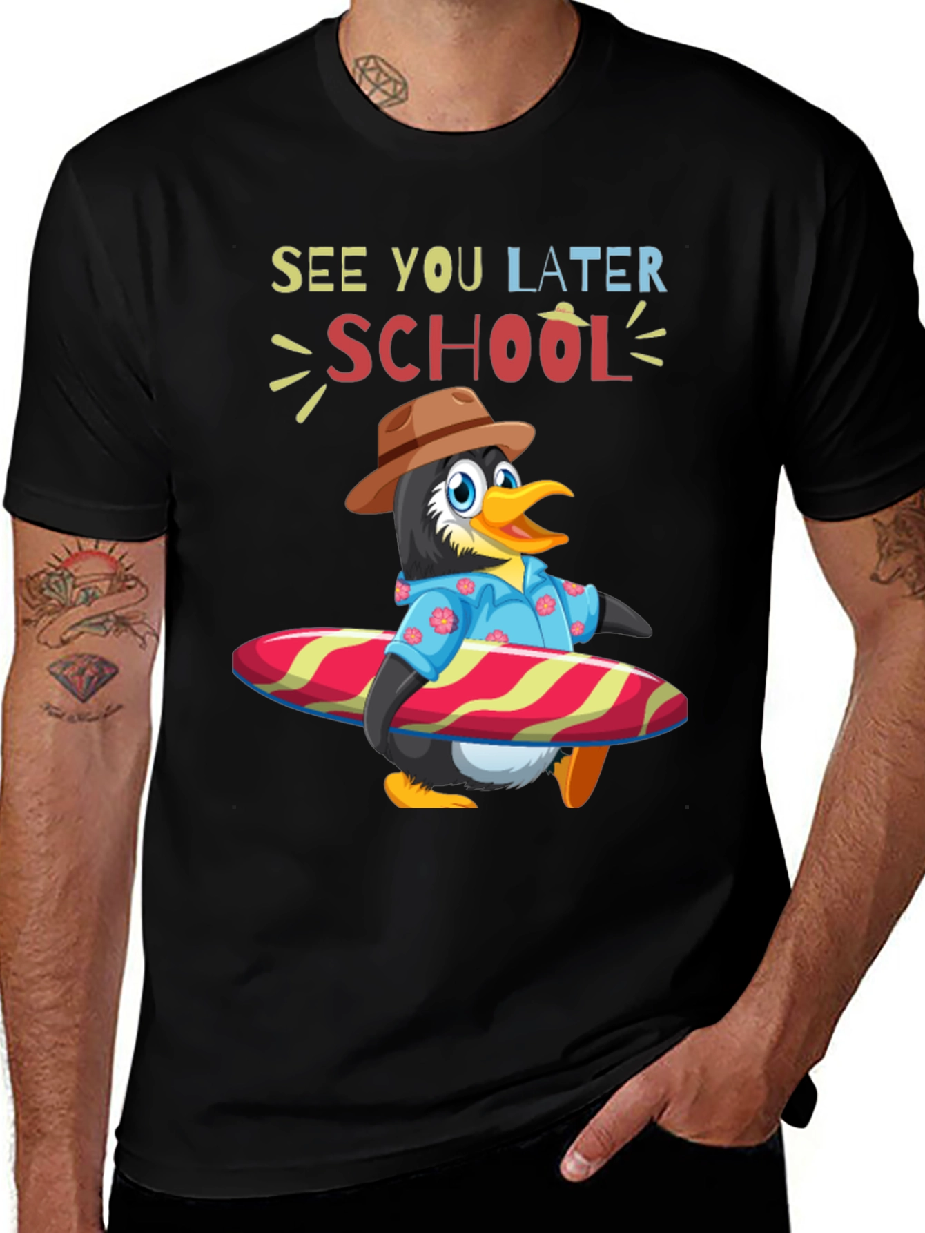 Variant 15 of Summer Penguin Surf School T-Shirt