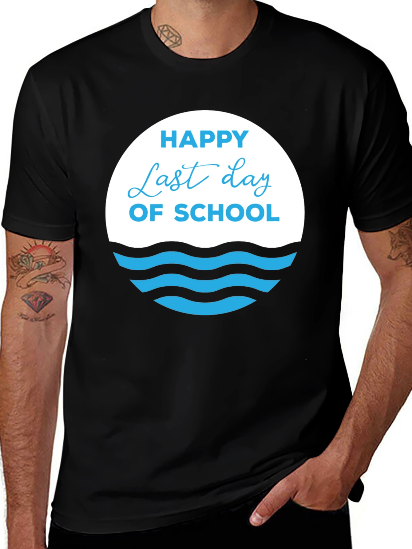 Happy Last Day of School Black T-Shirt