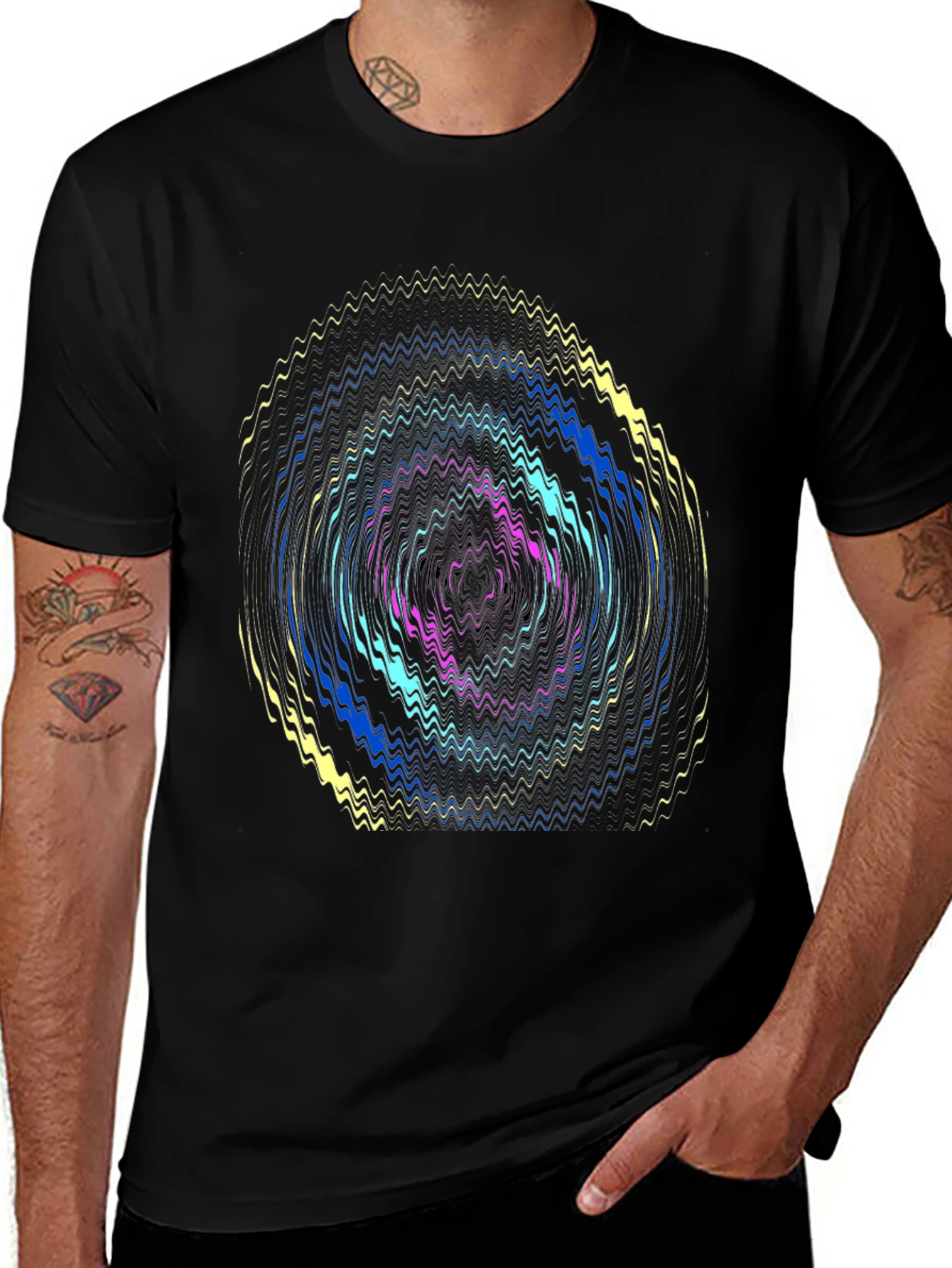 Variant 16 of Vivid Wave T-Shirt - Modern Graphic Tee