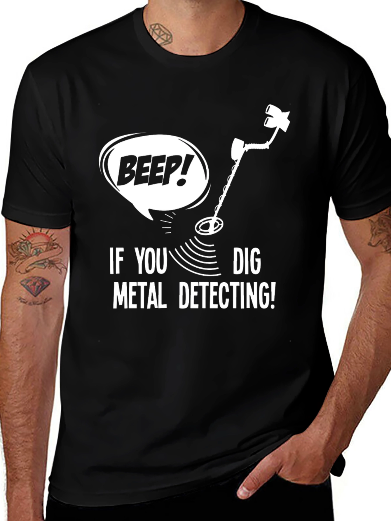 Variant 11 of Metal Detecting Humor T-Shirt