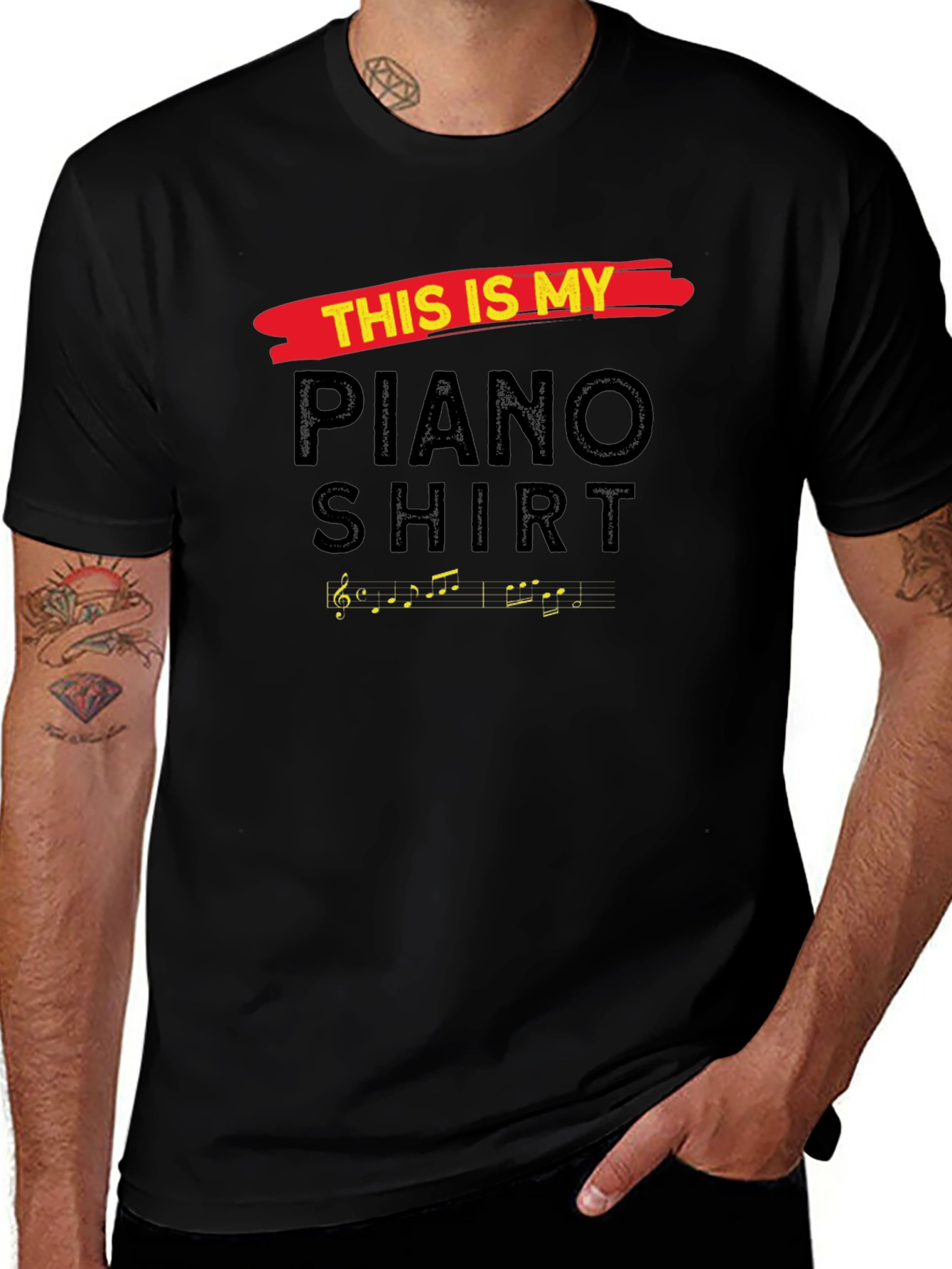 Variant 6 of Piano T-Shirt: This is My Piano Shirt