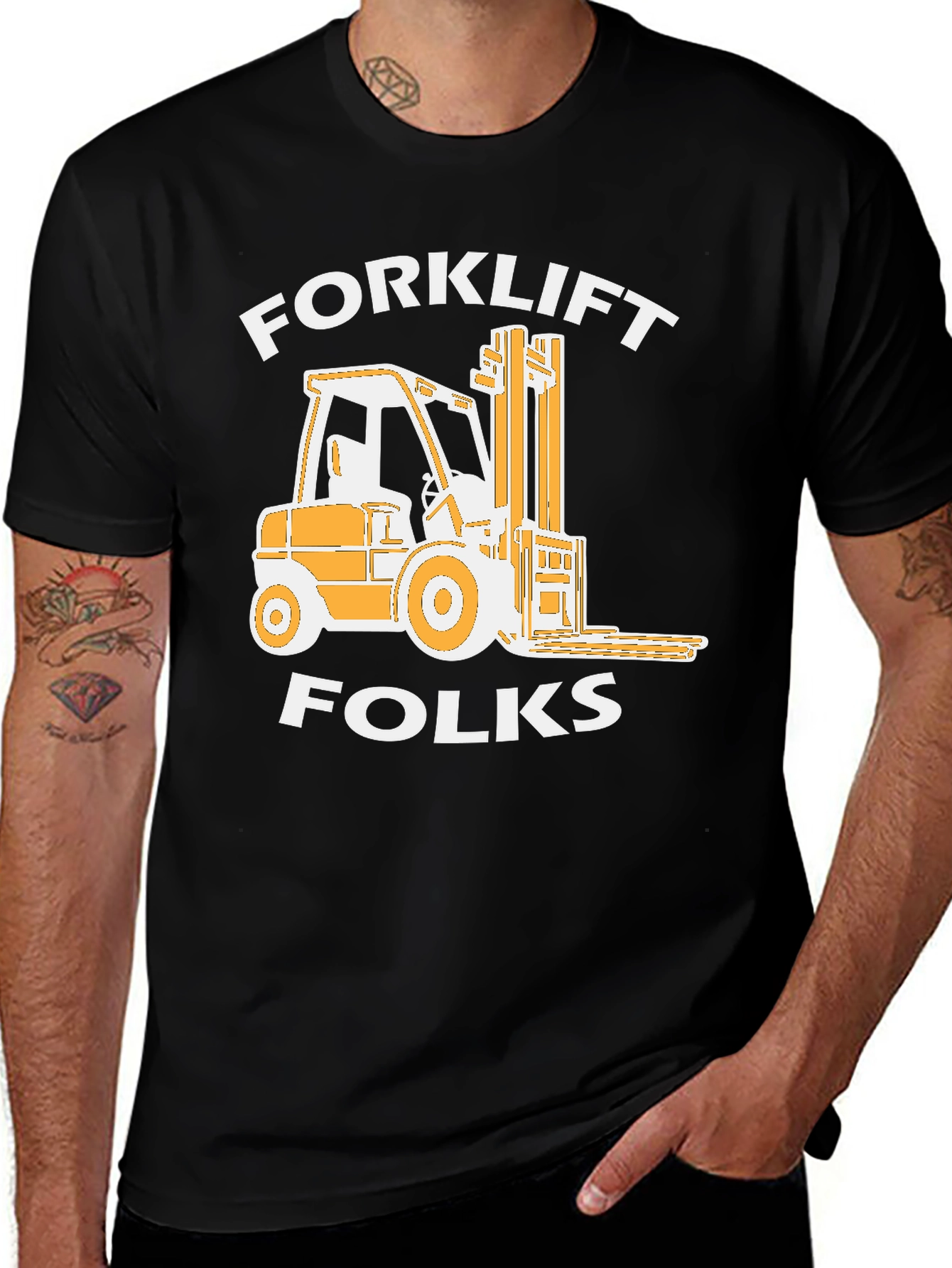 Variant 12 of Forklift Folks Graphic Tee - Heavy Duty Humor