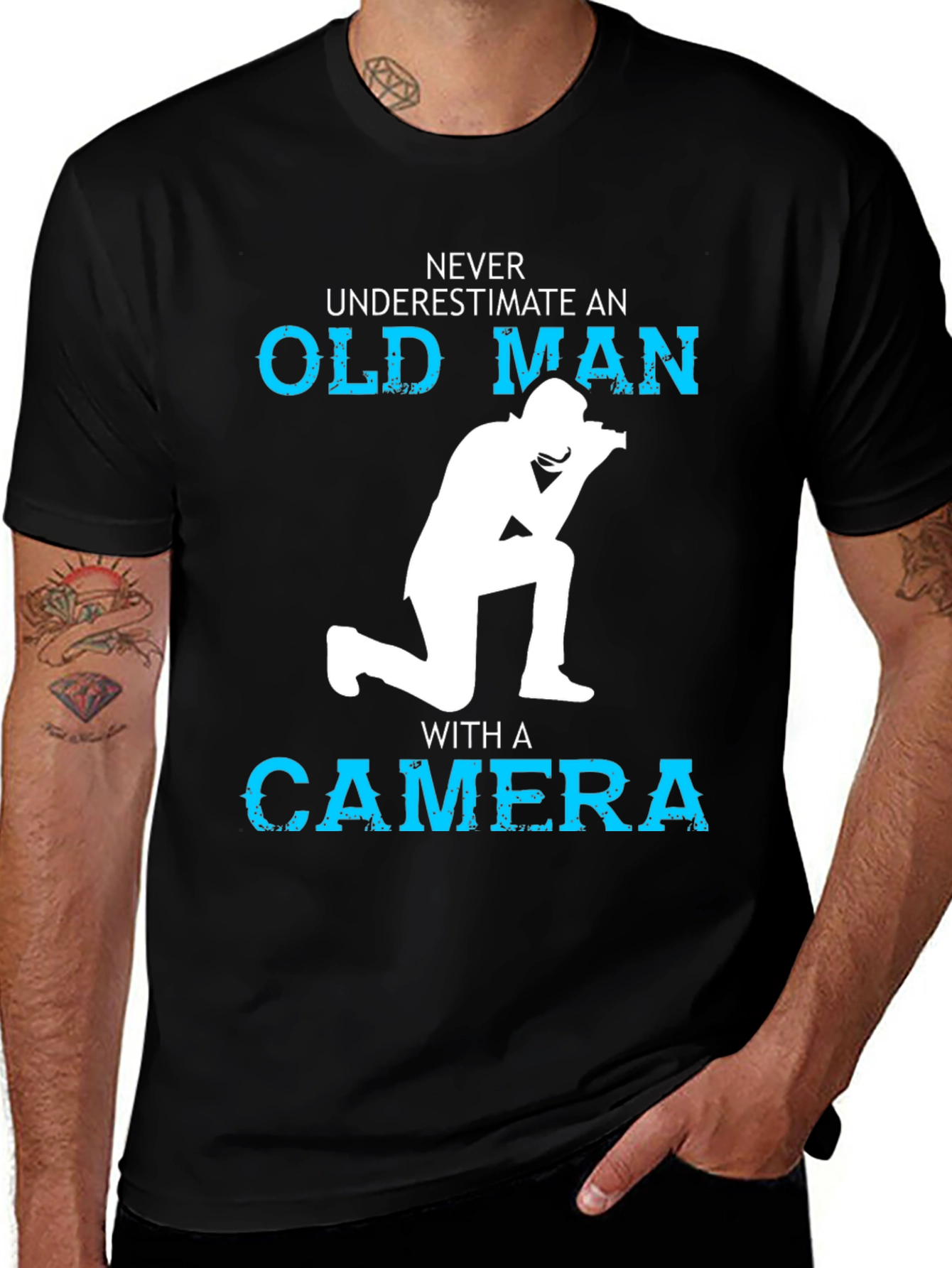 Never Underestimate Old Man T-Shirt