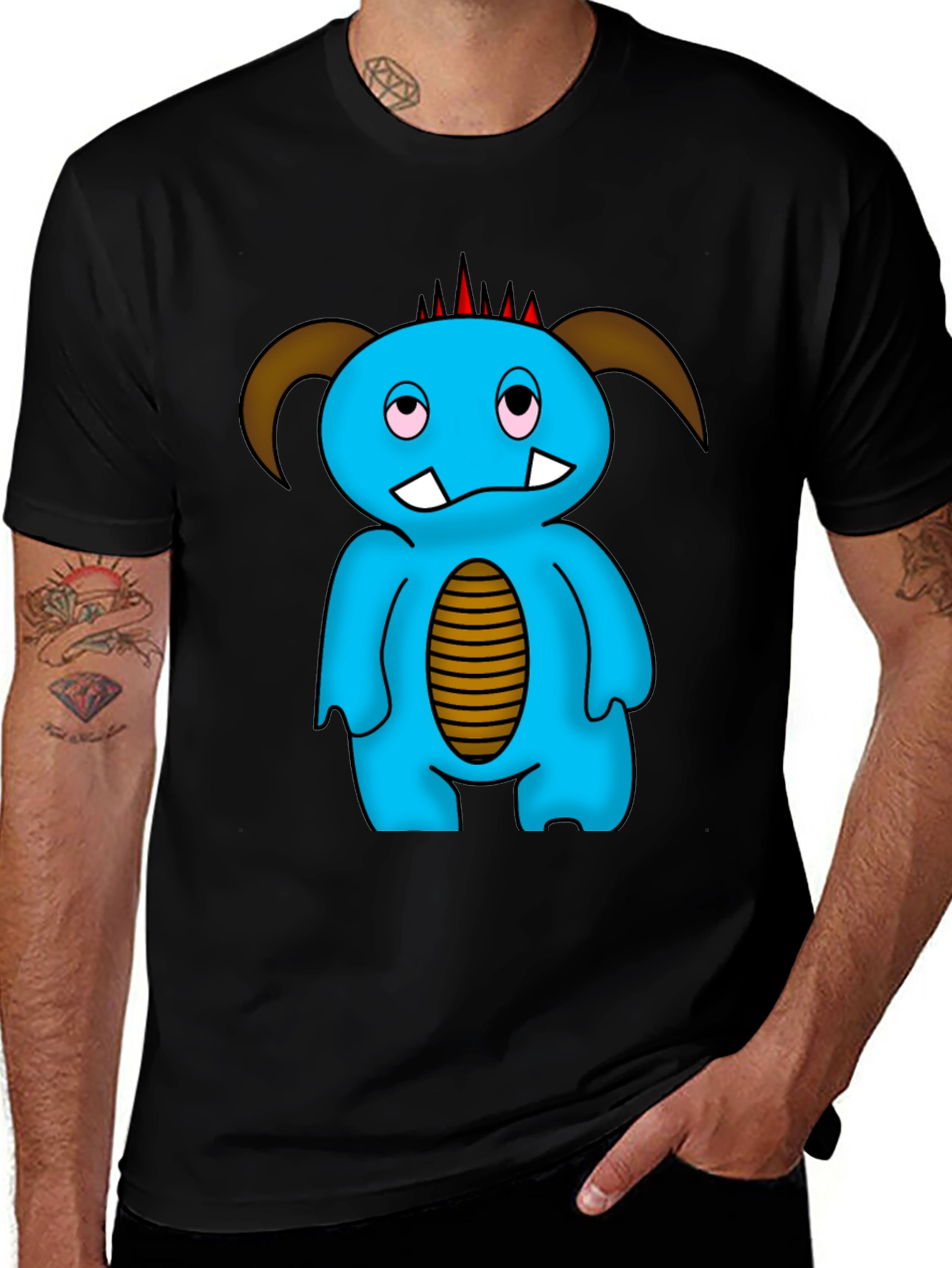 Variant 8 of Monster Graphic Tee - Unique Cartoon T-Shirt