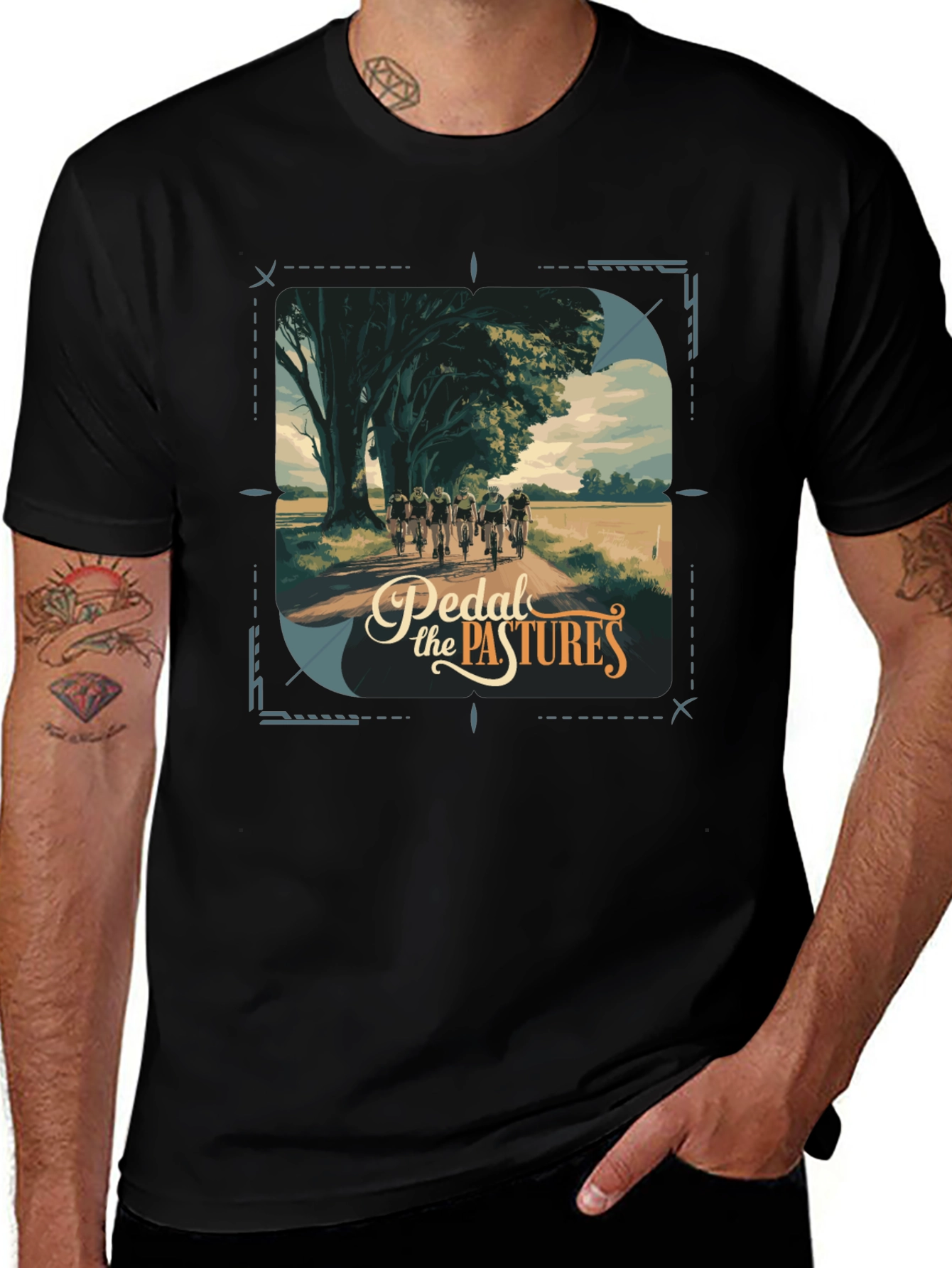 Variant 12 of Pedal the Pastures Graphic T-Shirt