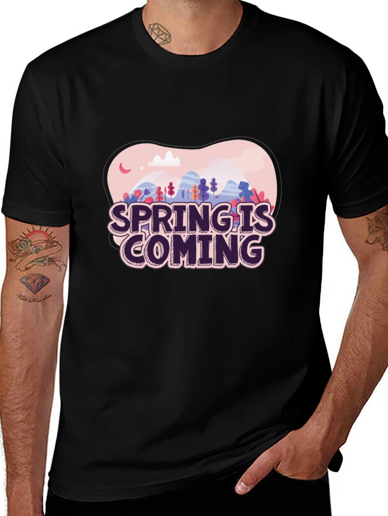 Variant 25 of Spring is Coming T-Shirt - Stylish Graphic Tee