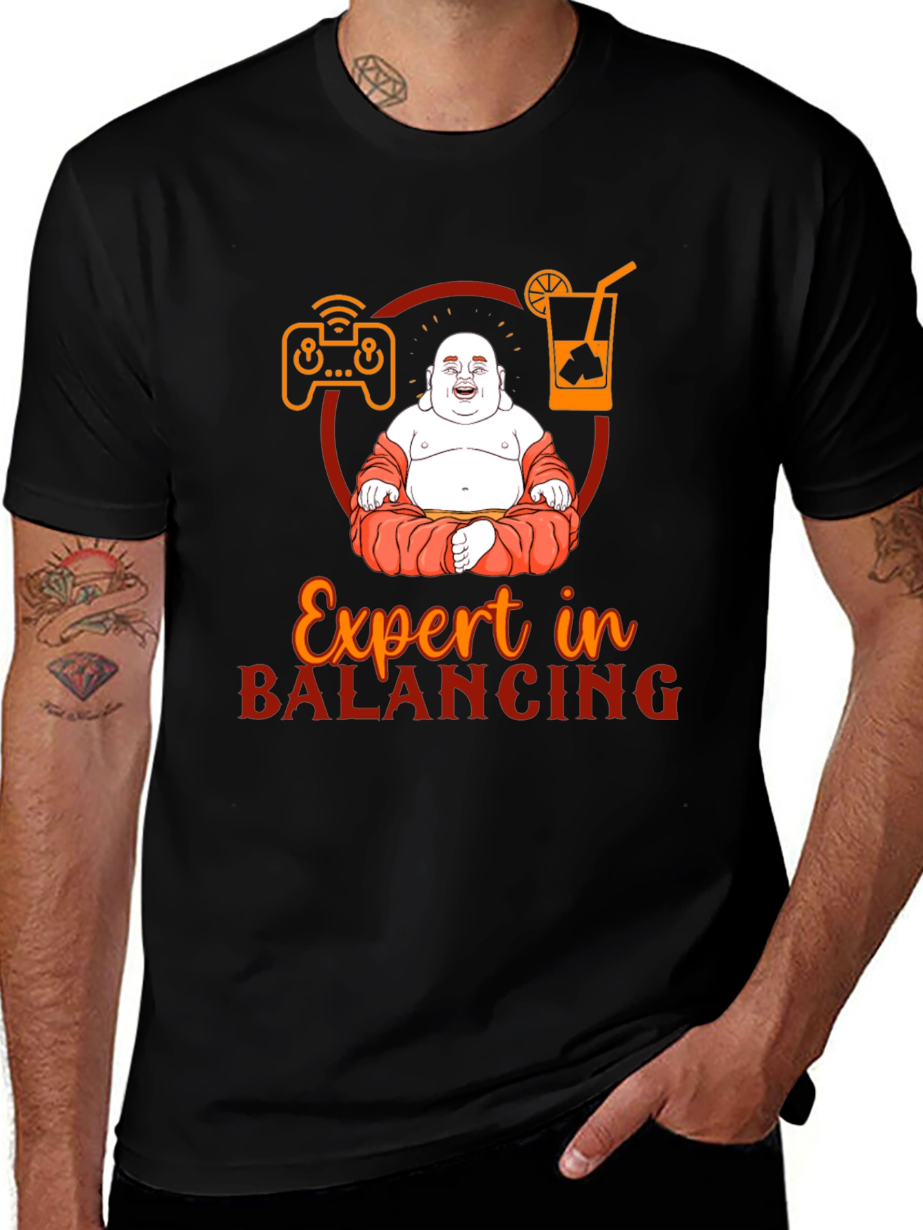 Variant 4 of Expert in Balancing Men's Graphic Tee