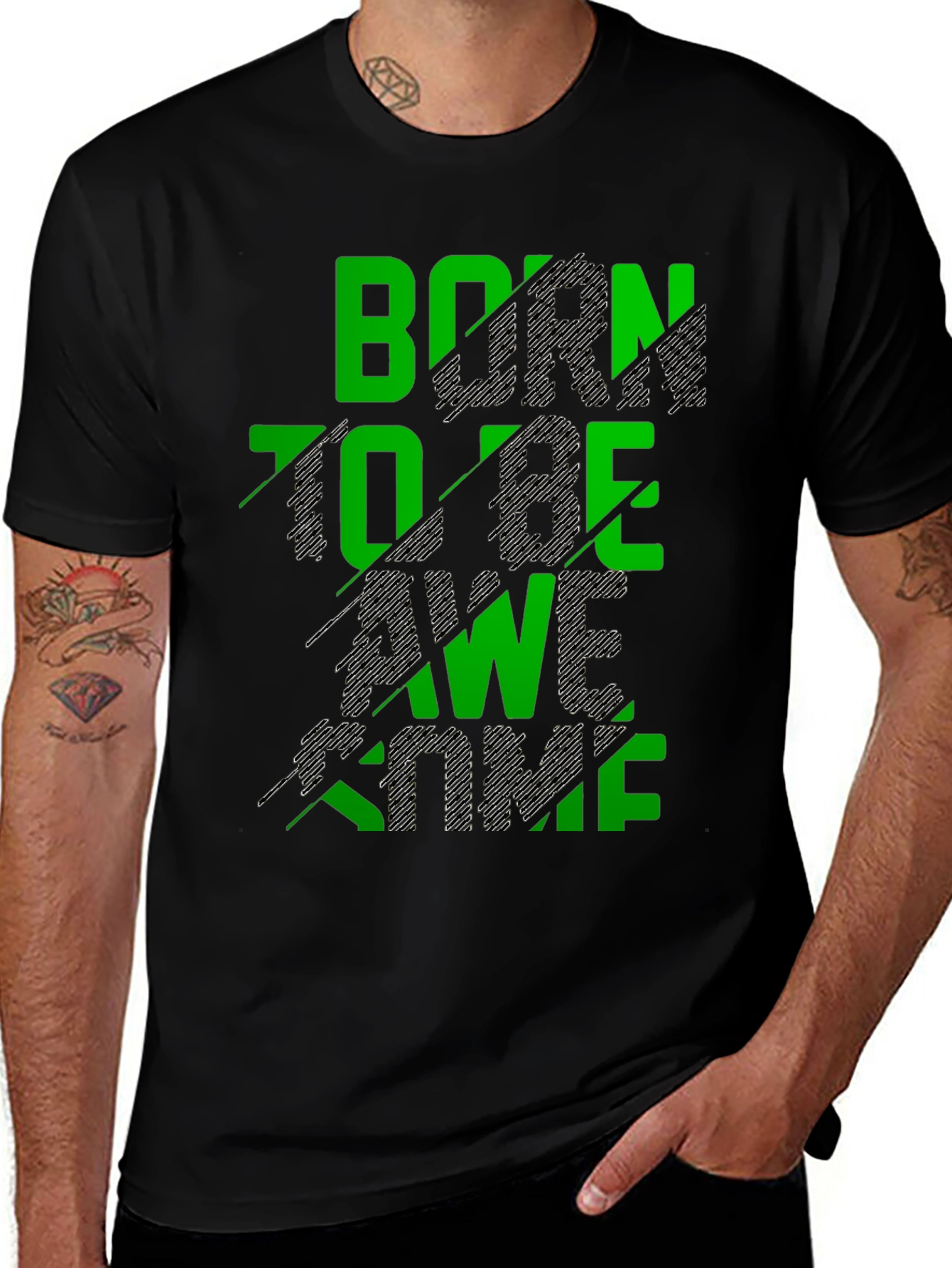 Variant 2 of Born to Be Awesome Graphic T-Shirt
