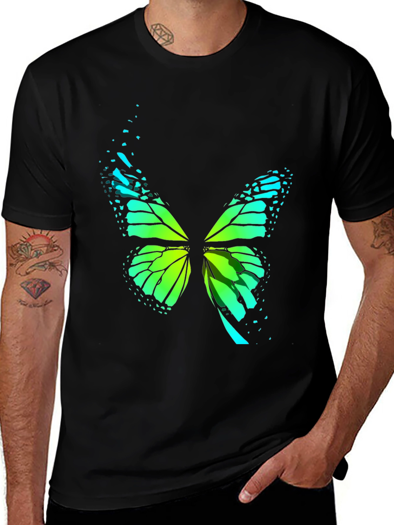 Butterfly Graphic Print T-Shirt