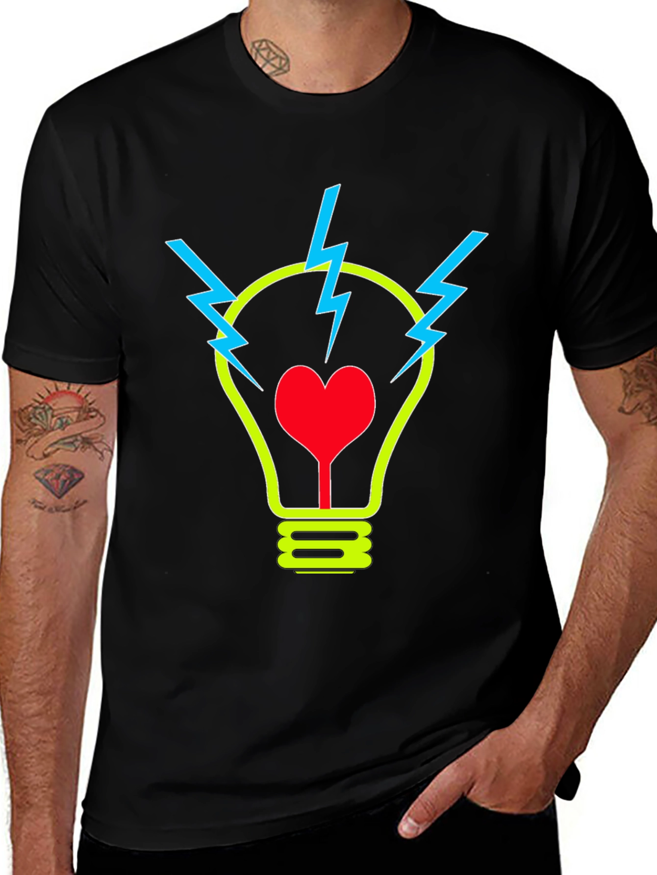 Variant 18 of Heart Idea Graphic T-Shirt - Soft Cotton Blend