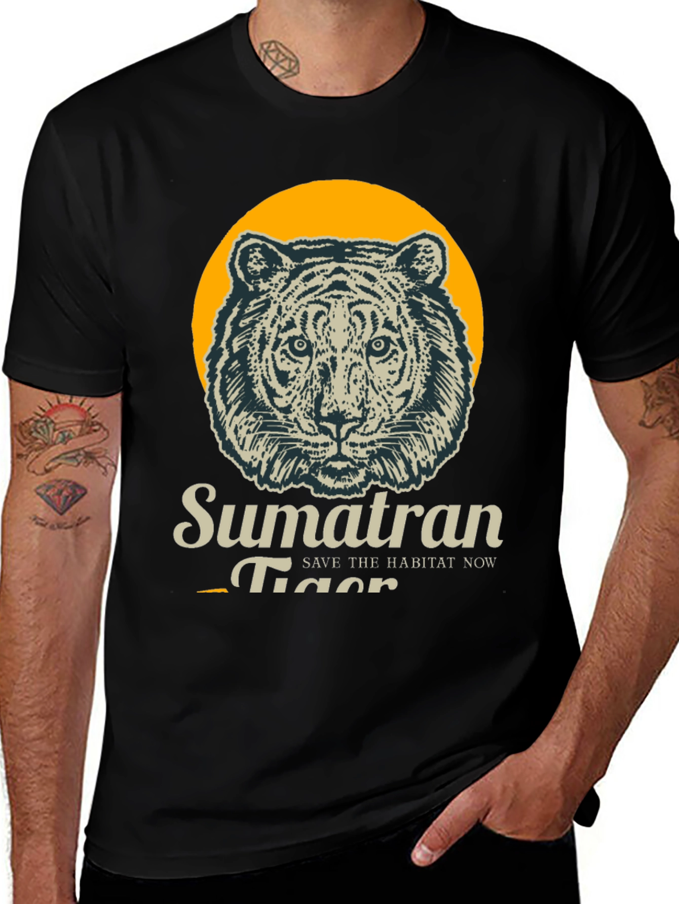 Variant 2 of Sumatran Tiger T-Shirt - Save the Habitat