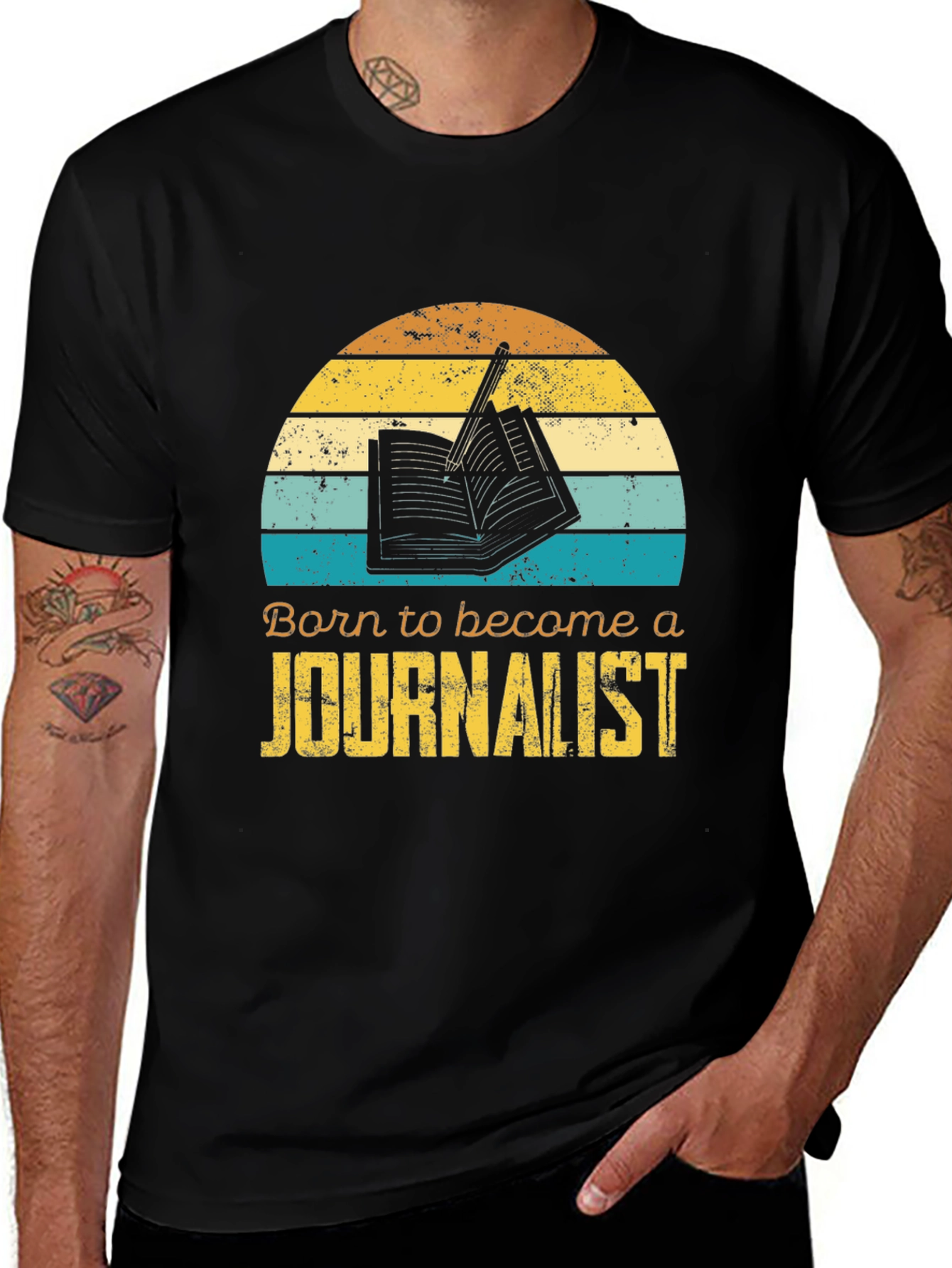 Variant 8 of Born to be a Journalist Graphic Tee