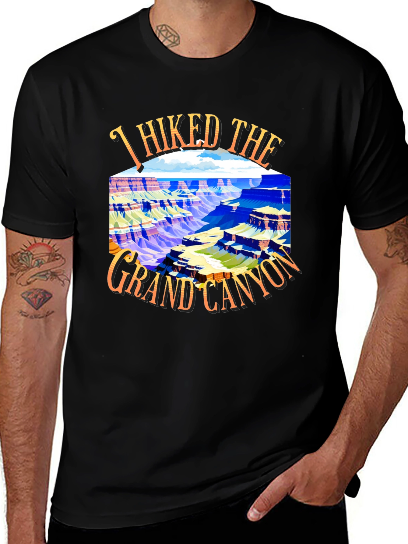 Variant 3 of I Hiked The Grand Canyon Graphic T-Shirt