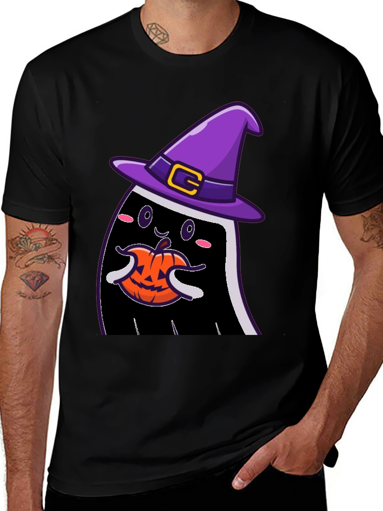 Variant 14 of Halloween Ghost Witch Pumpkin T-Shirt
