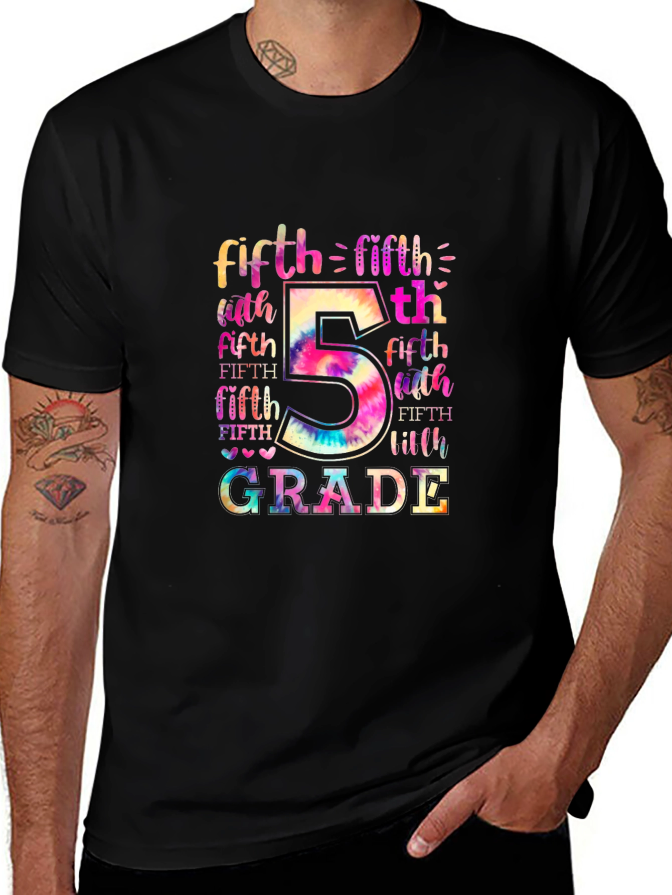Fifth Grade Tie Dye T-Shirt