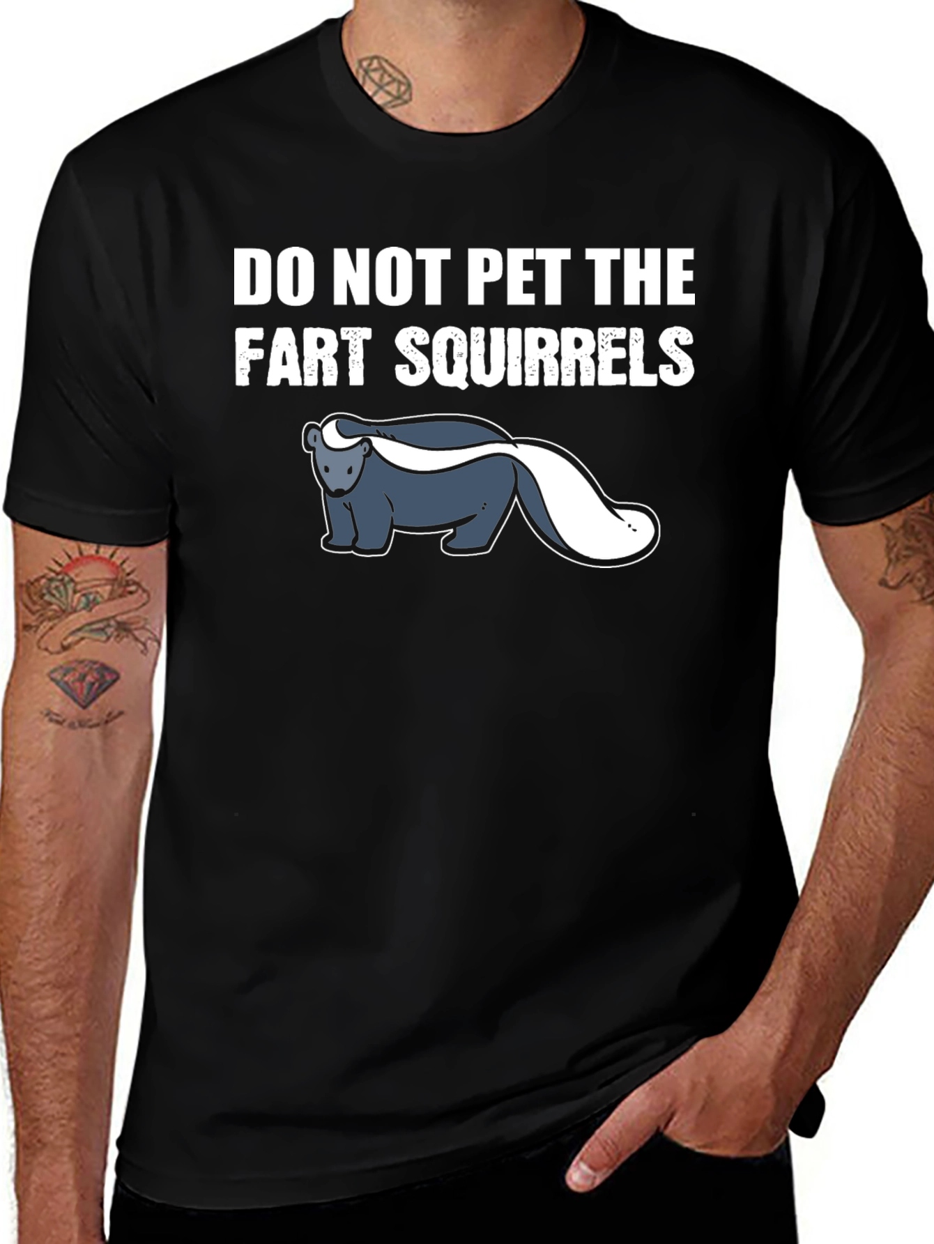 Variant 23 of Do Not Pet Fart Squirrels T-Shirt