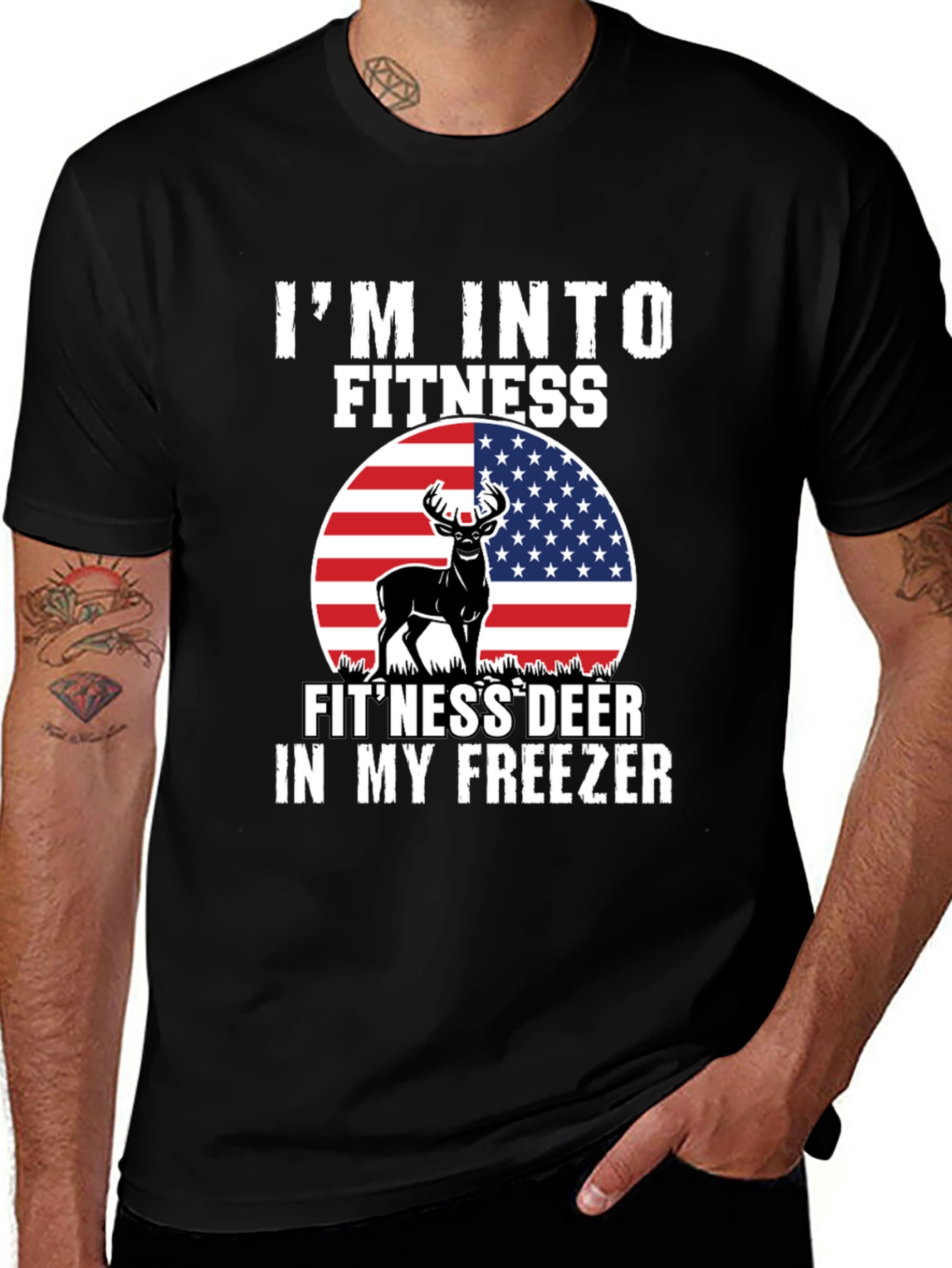 Variant 16 of I'm Into Fitness Fit'ness Deer T-Shirt