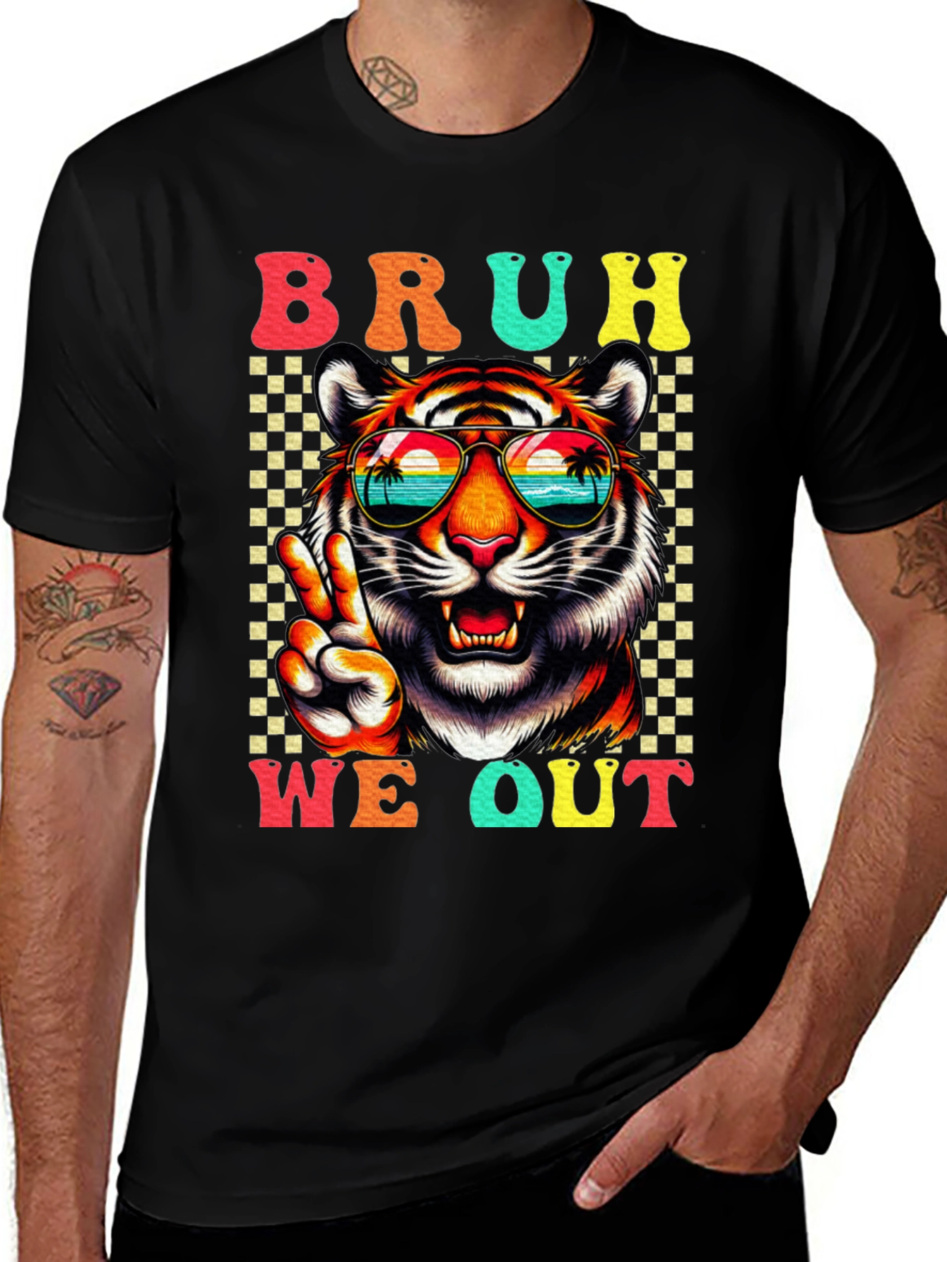 Bruh We Out Tiger T-Shirt