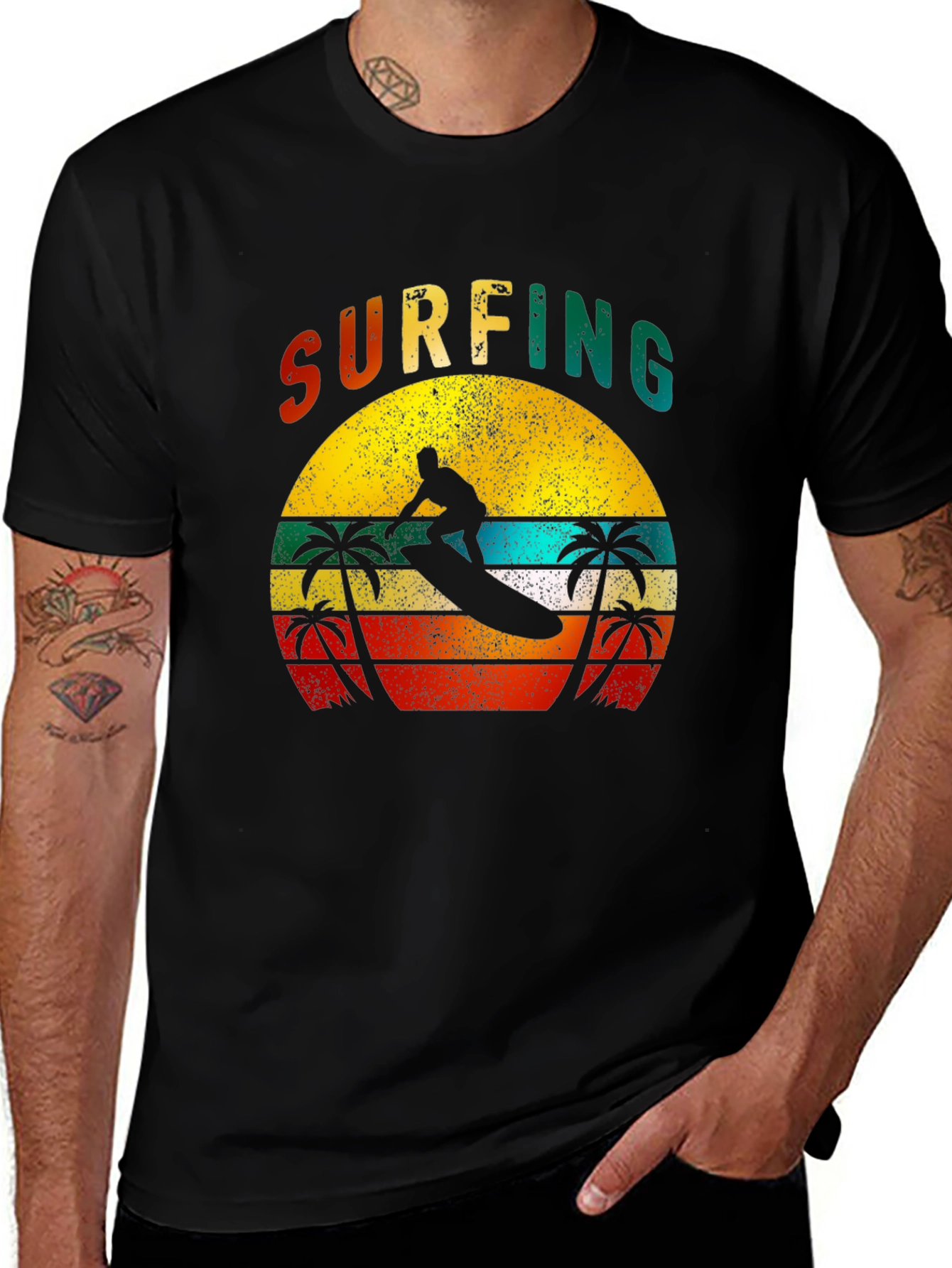Variant 22 of Vintage Surfing Graphic Tee