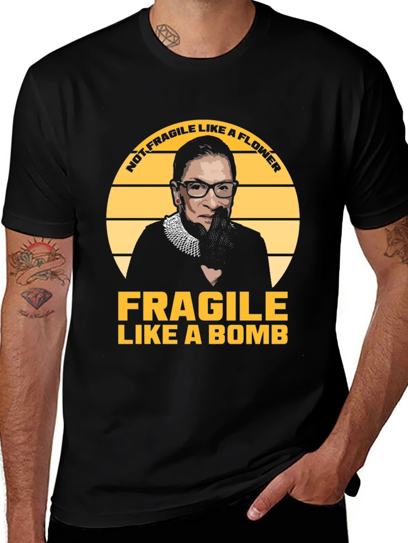Fragile Like A Bomb RBG T-Shirt