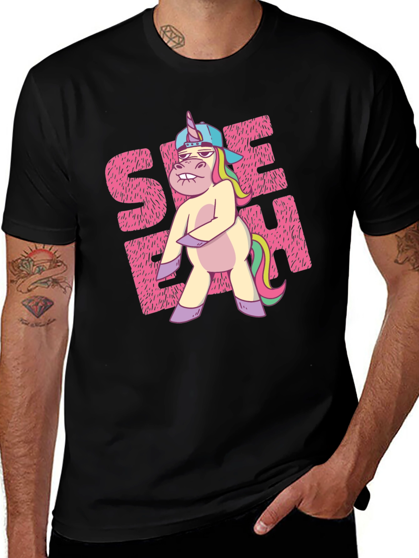 Variant 24 of Funny Unicorn Graphic T-Shirt