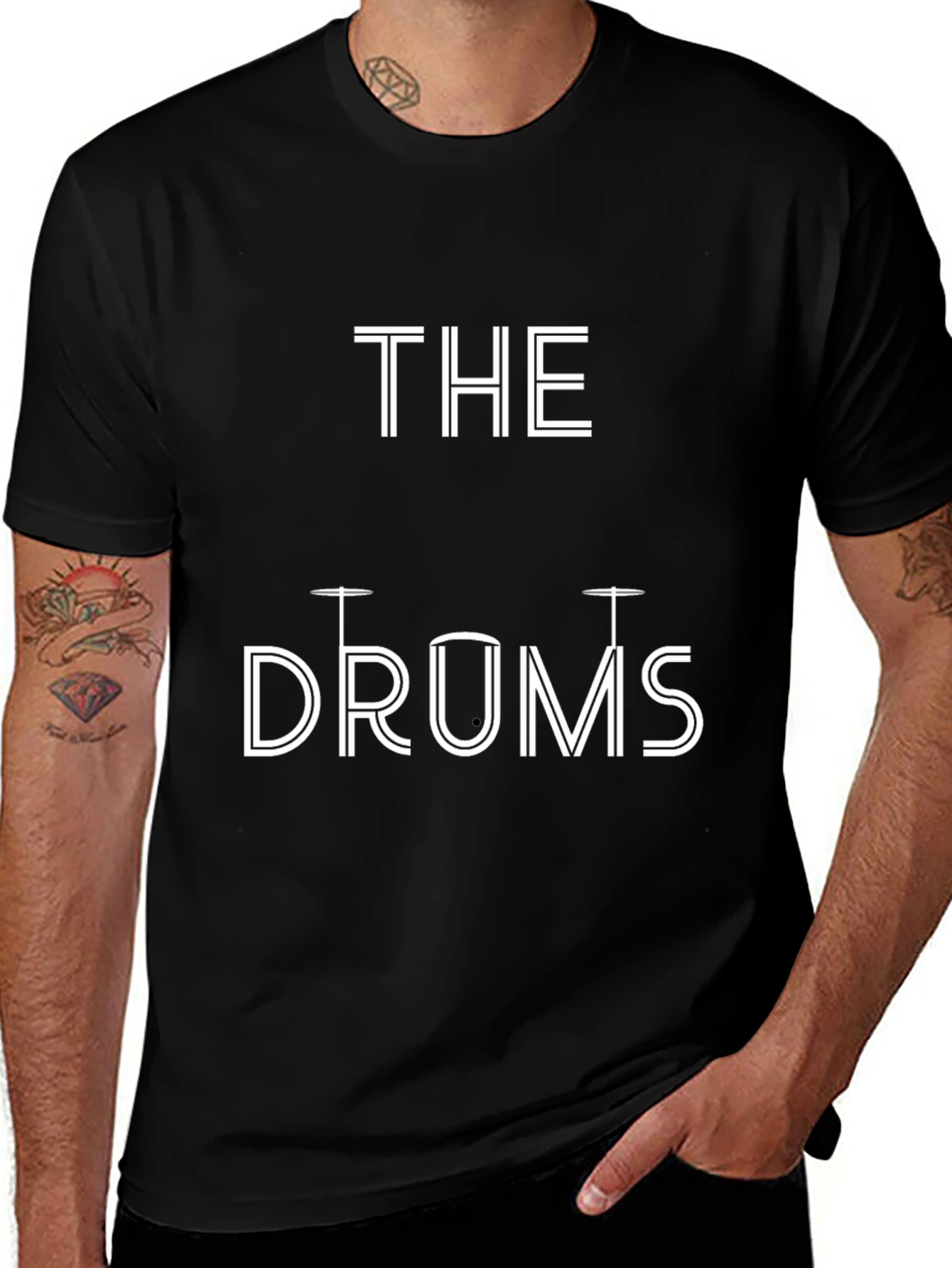 Variant 21 of The Drums Graphic Tee - Music Lover's T-Shirt