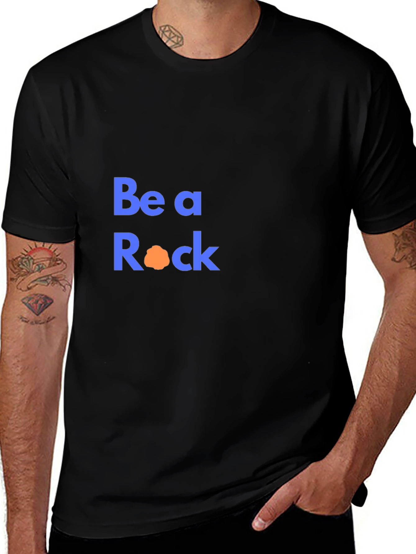 Variant 26 of Be A Rock T-Shirt - Motivational Tee
