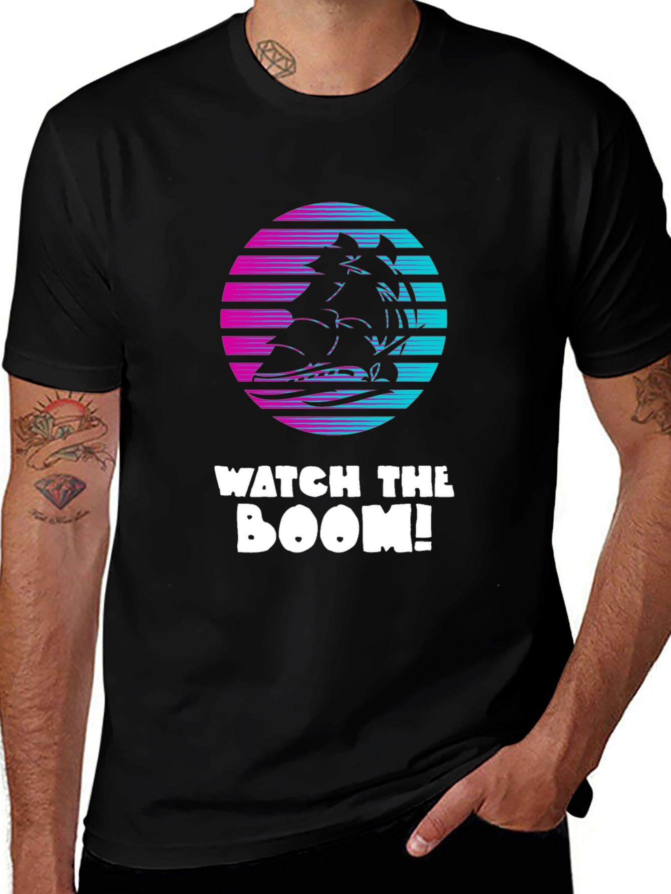 Variant 27 of Watch the Boom! Retro Ship T-Shirt