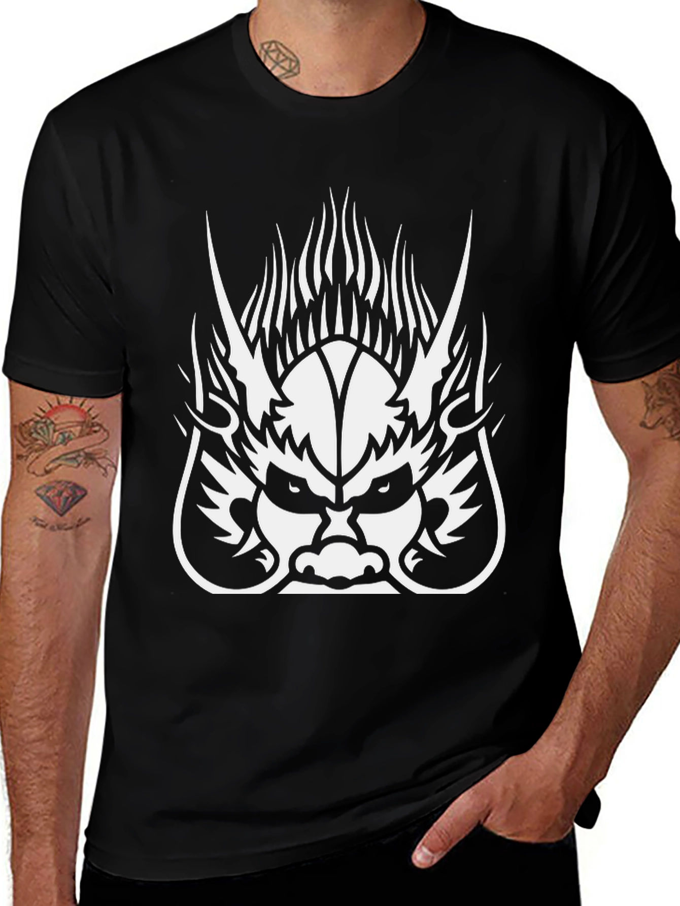 Variant 20 of Dragon Graphic Black T-Shirt
