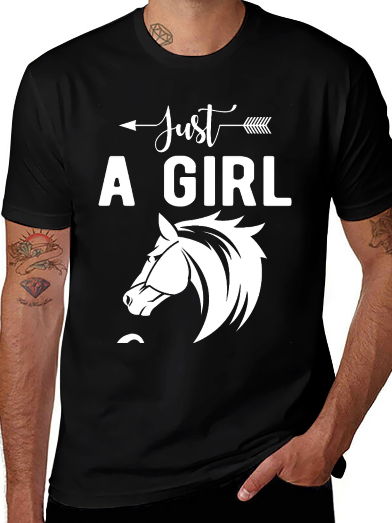 Variant 4 of Just A Girl Who Loves Horses T-Shirt