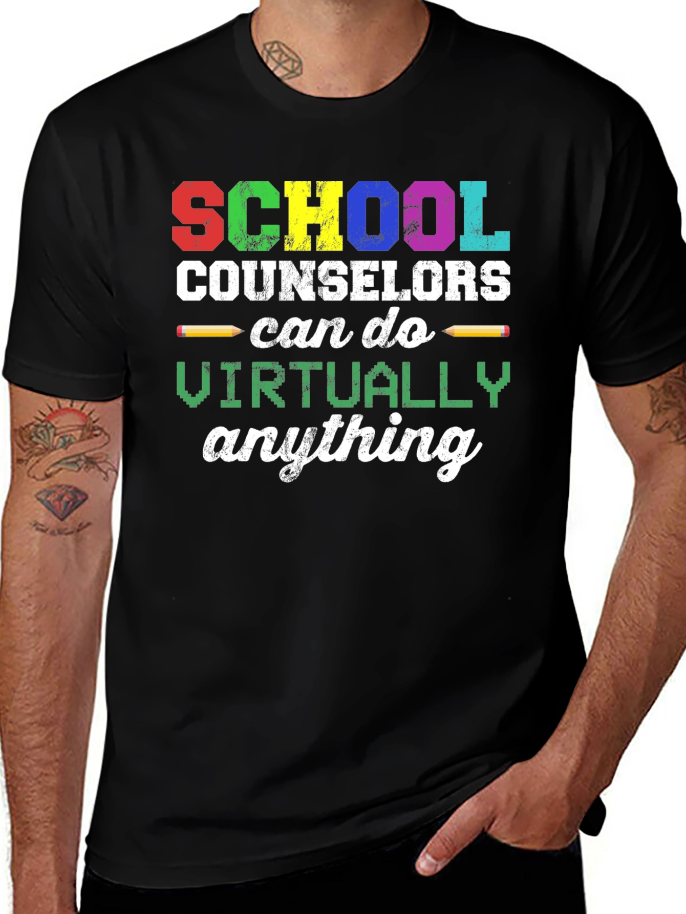 School Counselor T-Shirt: Can Do Virtually Anything!