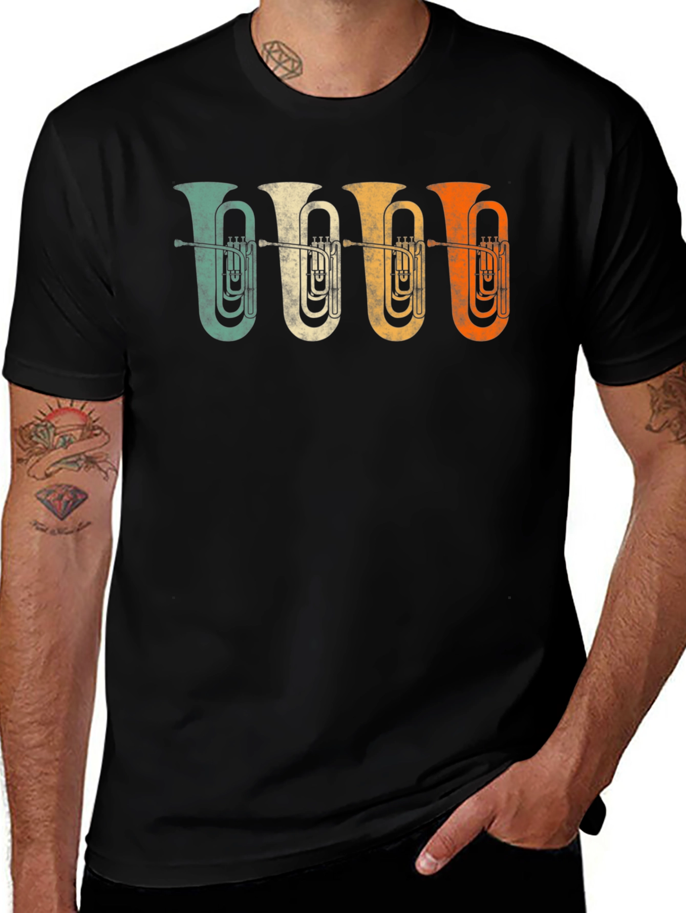 Vintage Tuba Music Lover T-Shirt