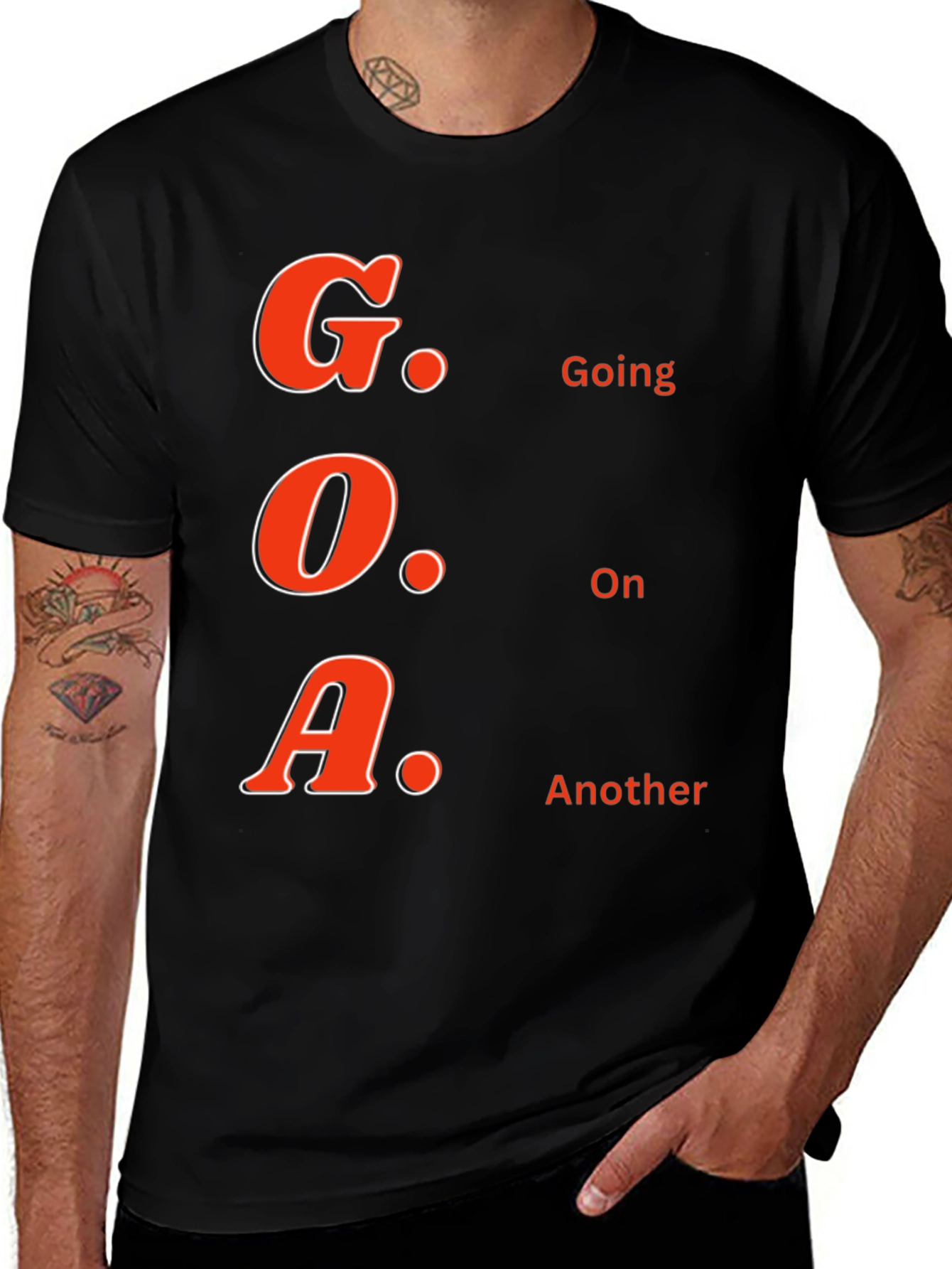 GOA Black T-Shirt - Going On Another Adventure!