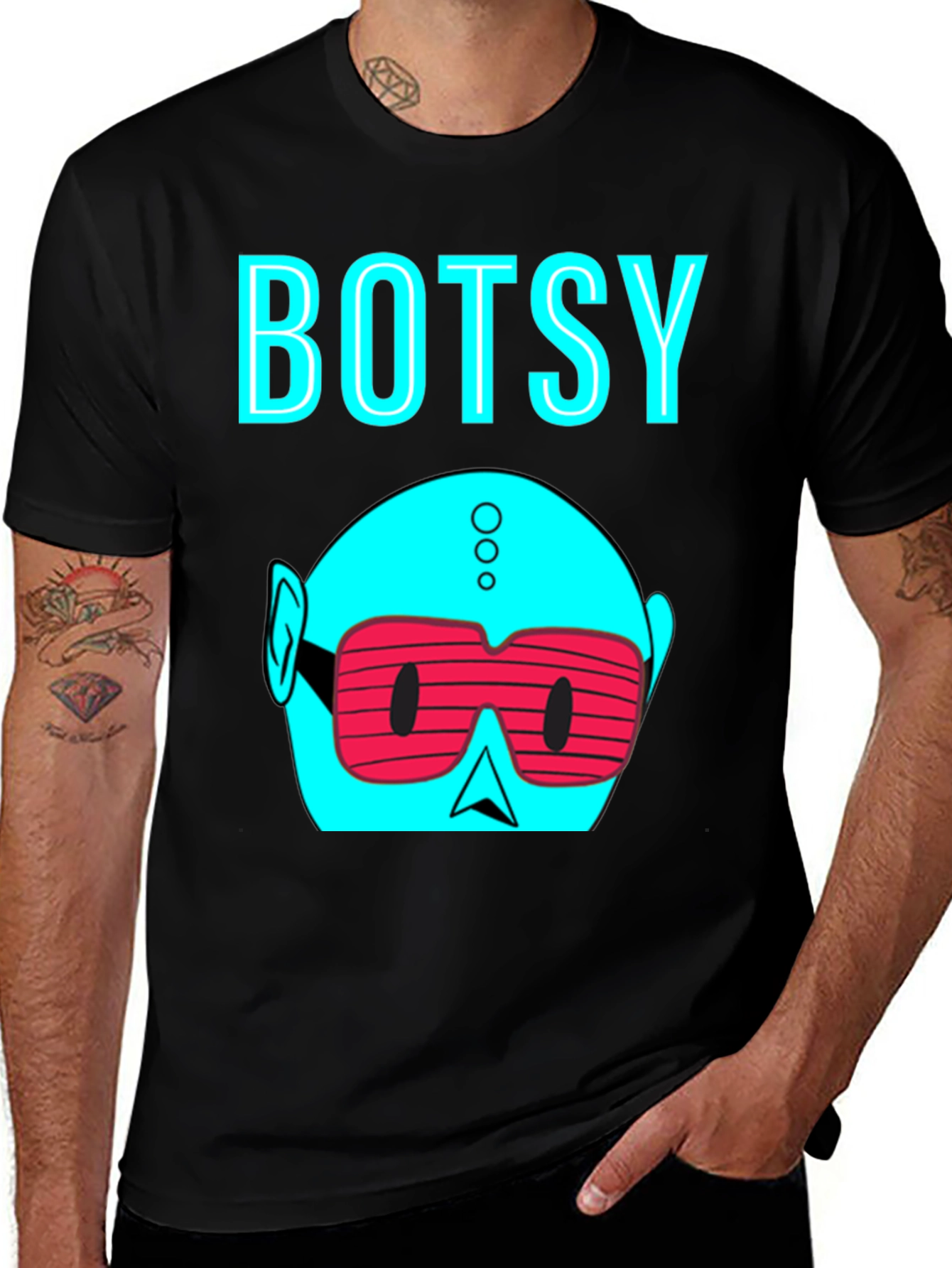 Botsy Graphic T-Shirt - Cool Character Design