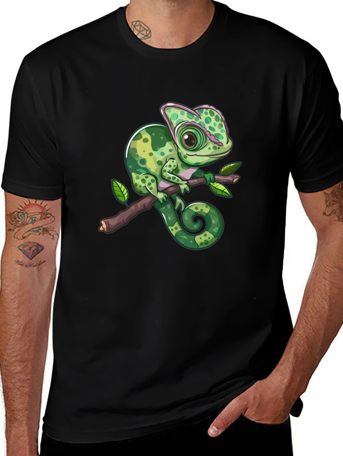 Variant 2 of Chameleon Graphic T-Shirt - Unique Animal Design