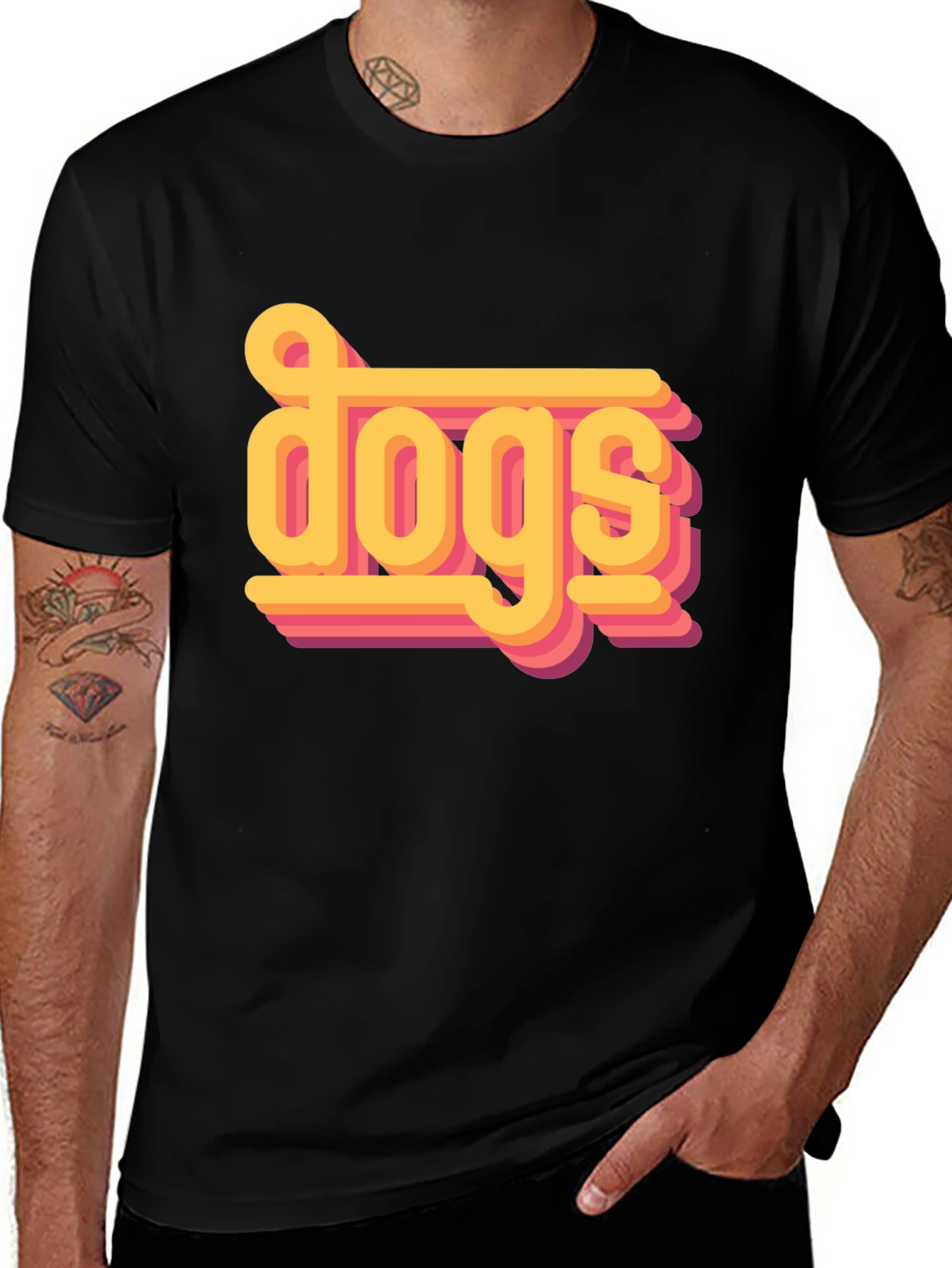 Variant 20 of Retro Dogs Graphic Tee - Stylish Pet Lover Shirt