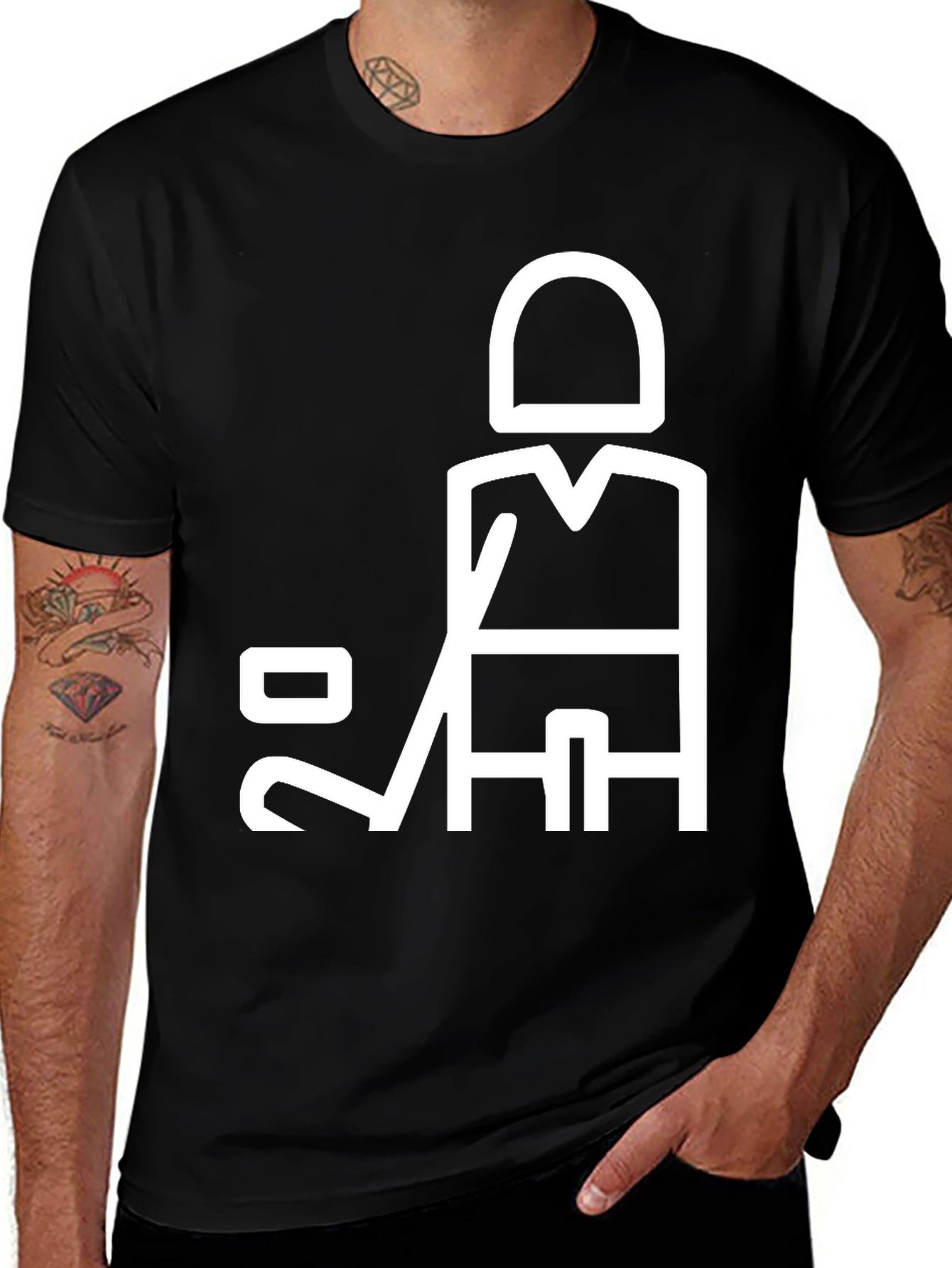 Variant 25 of Hockey Player Graphic T-Shirt