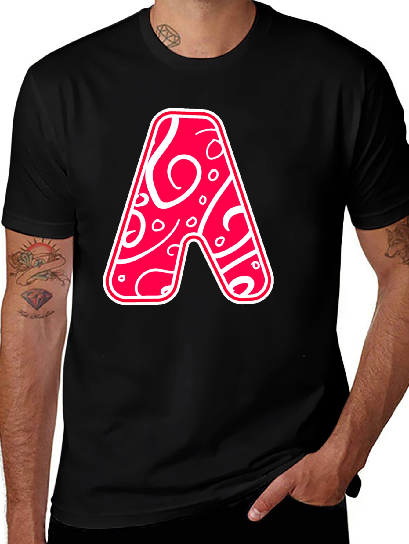 Variant 15 of Funky Letter A Graphic Tee