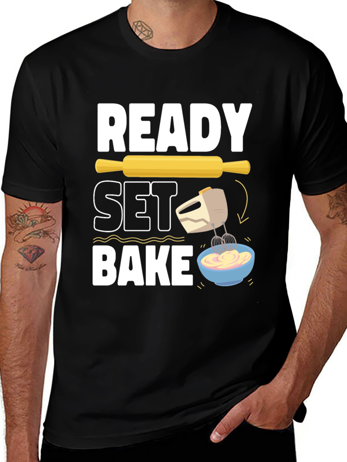 Variant 2 of Ready Set Bake T-Shirt - Baking Lover Gift