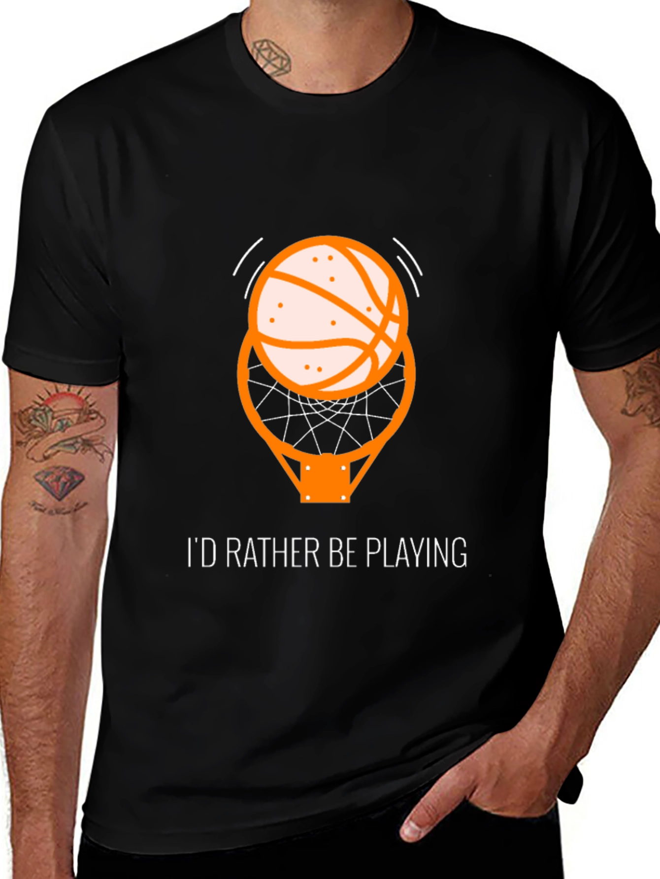 Basketball T-Shirt - I'd Rather Be Playing