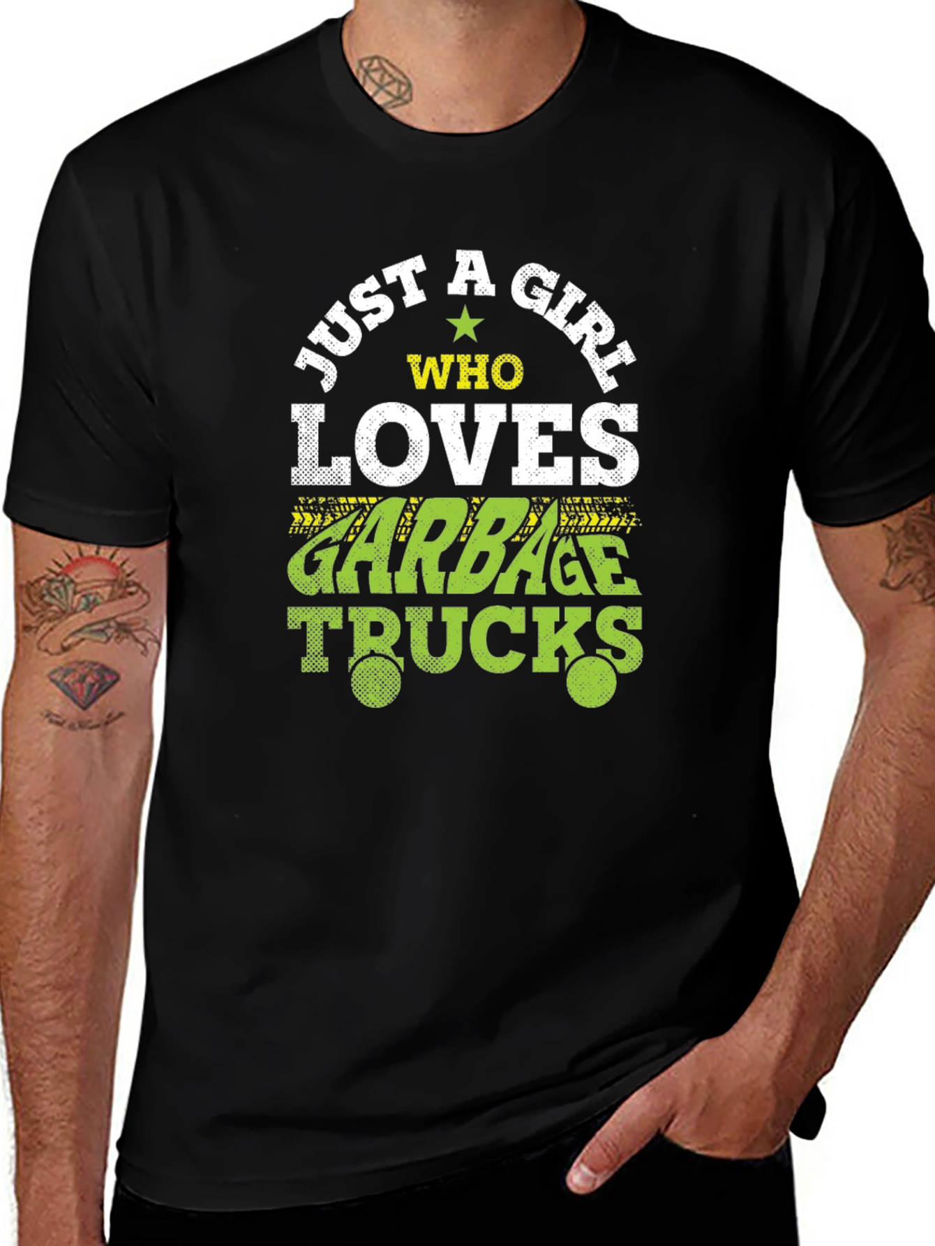 Variant 26 of Girl Who Loves Garbage Trucks T-Shirt