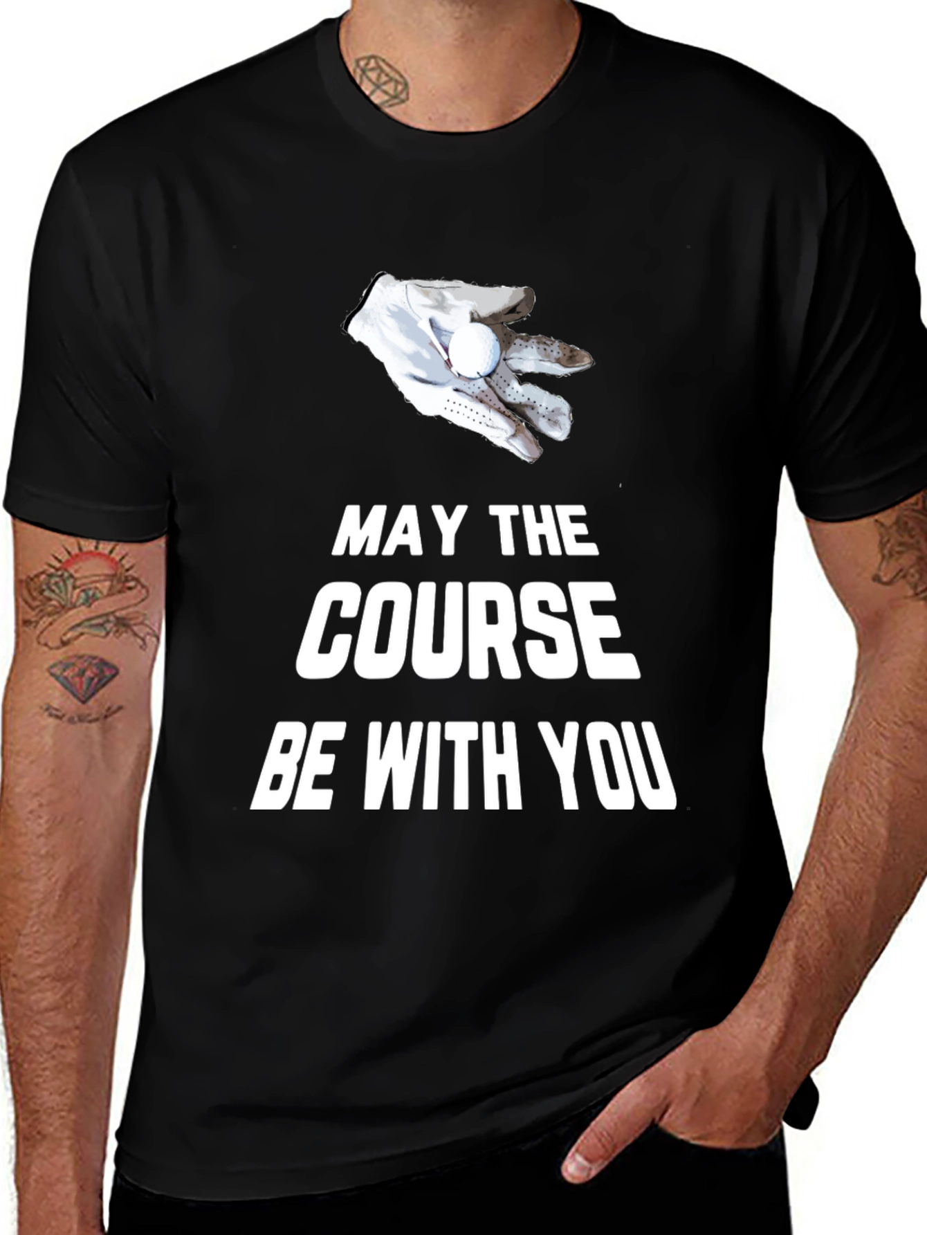 Variant 30 of May The Course Be With You Golf T-Shirt