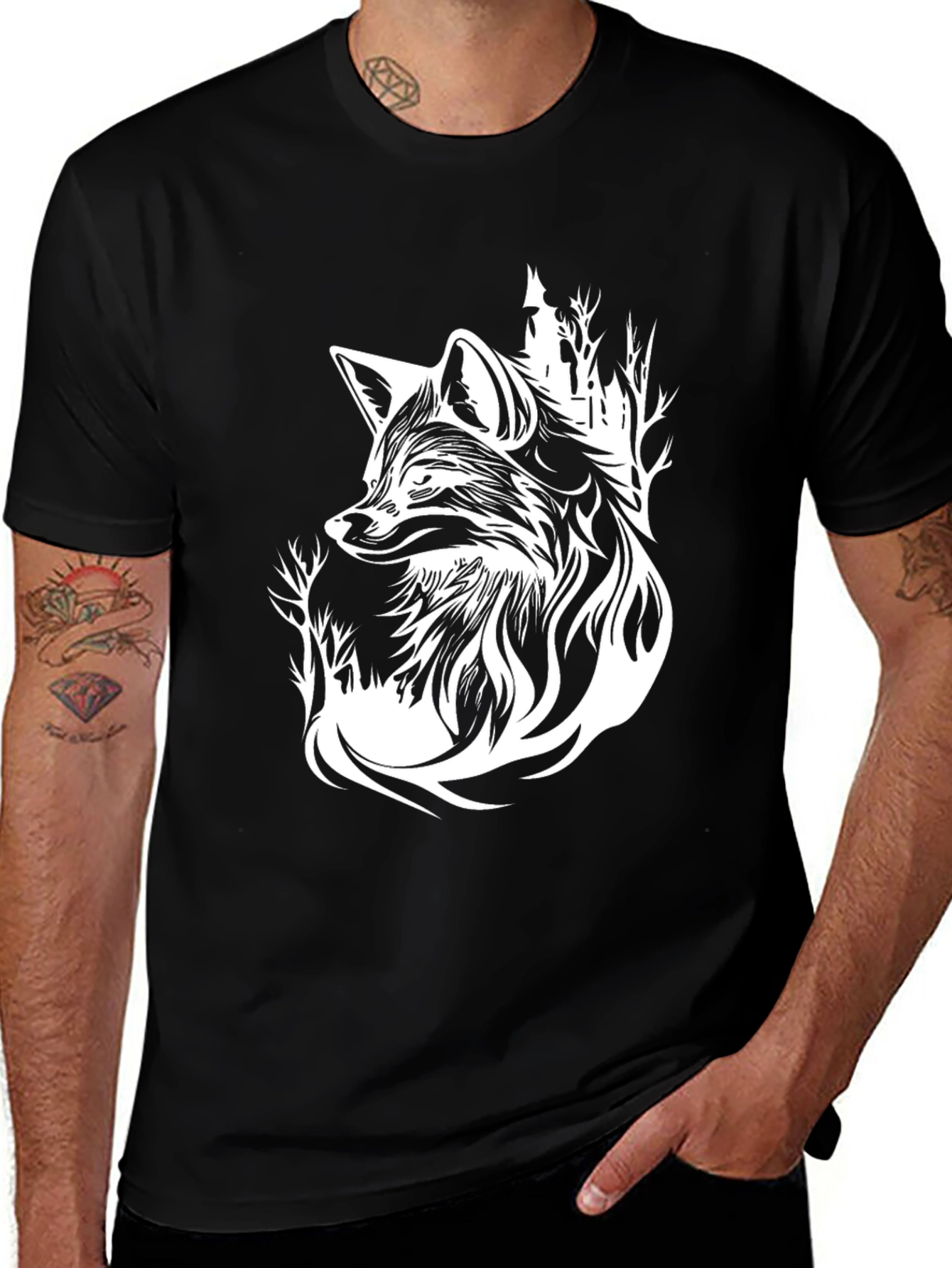 Fox Graphic Black T-Shirt